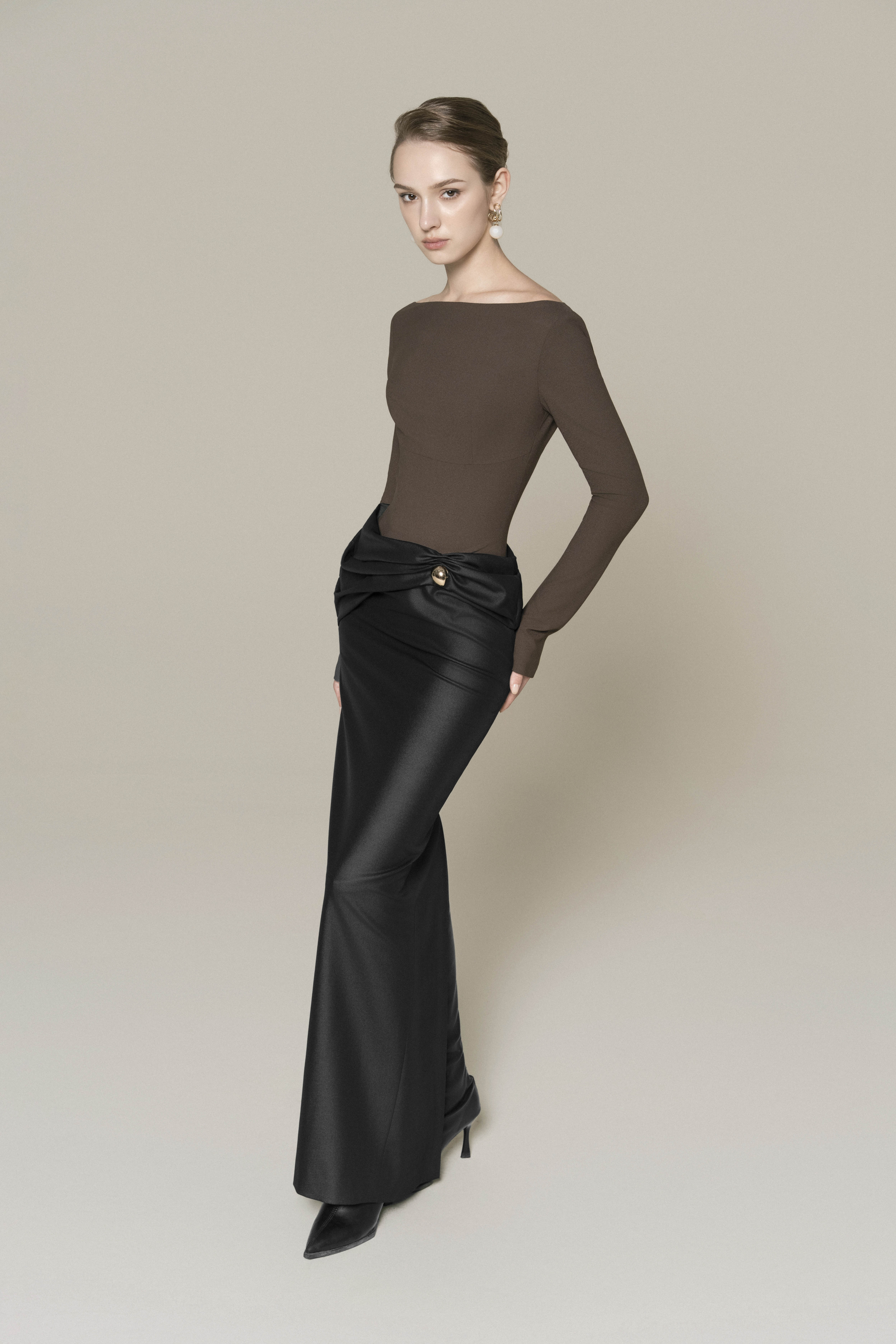 Lustre Knot Pencil Dress