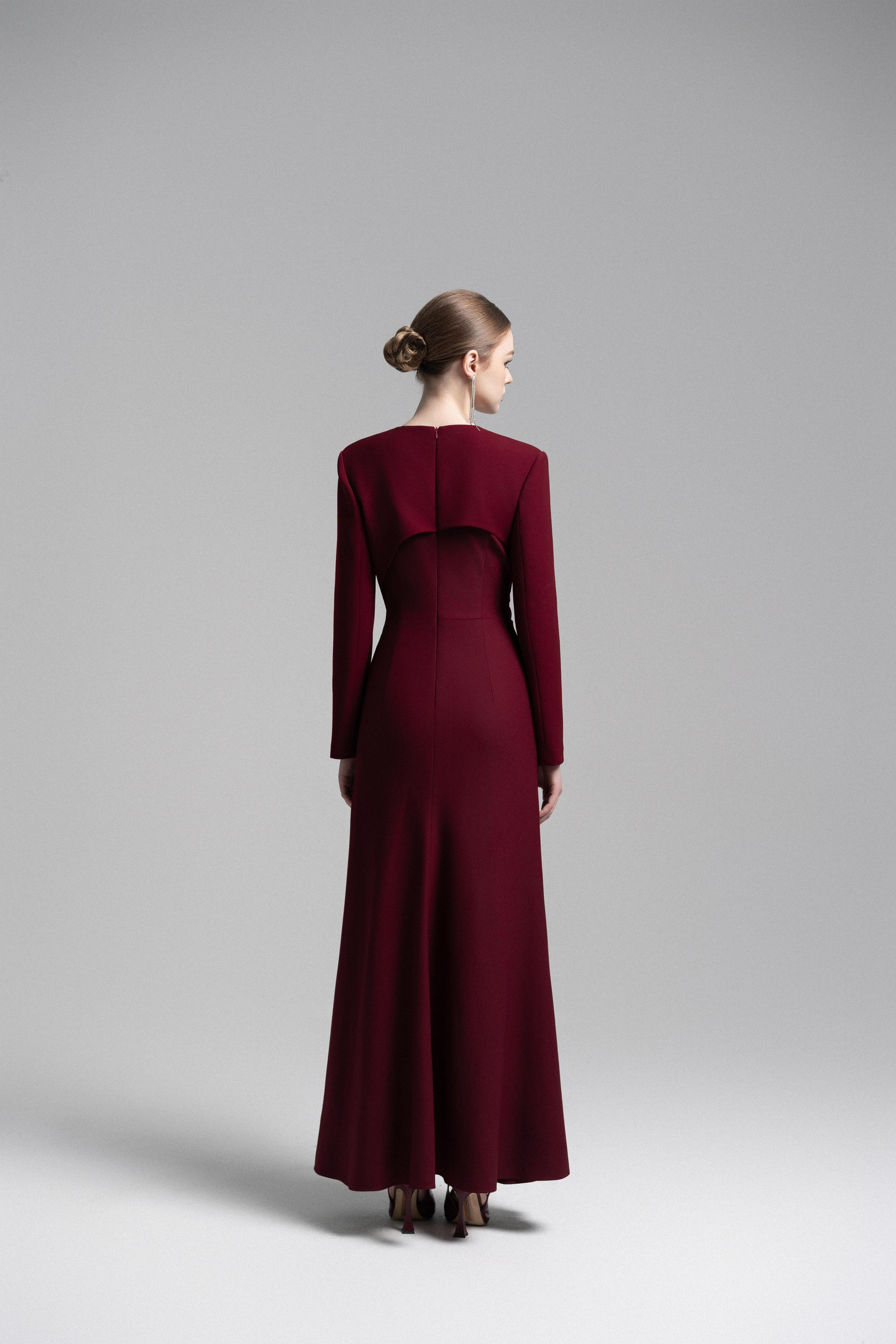 Asymmetrical Lapel Crystal Blazer Dress