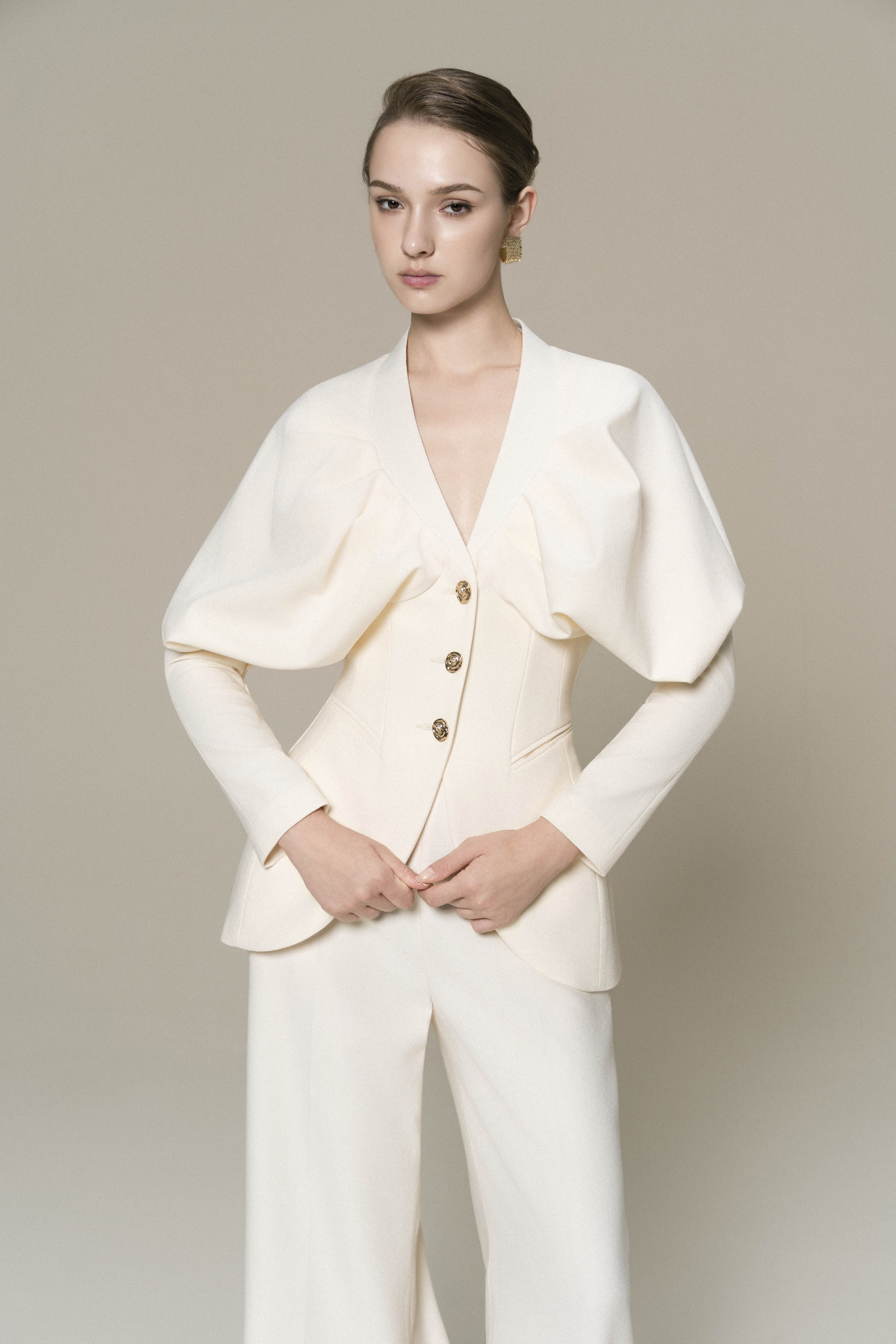 Luna Sculpted Blazer & Classic Pants