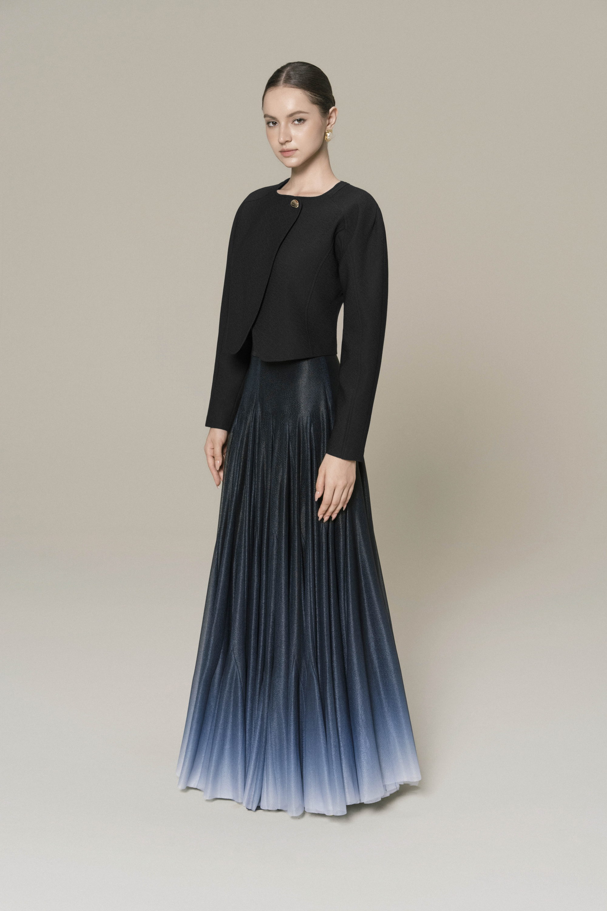 Solstice Cropped Jacket & Ombre Horizon Skirt