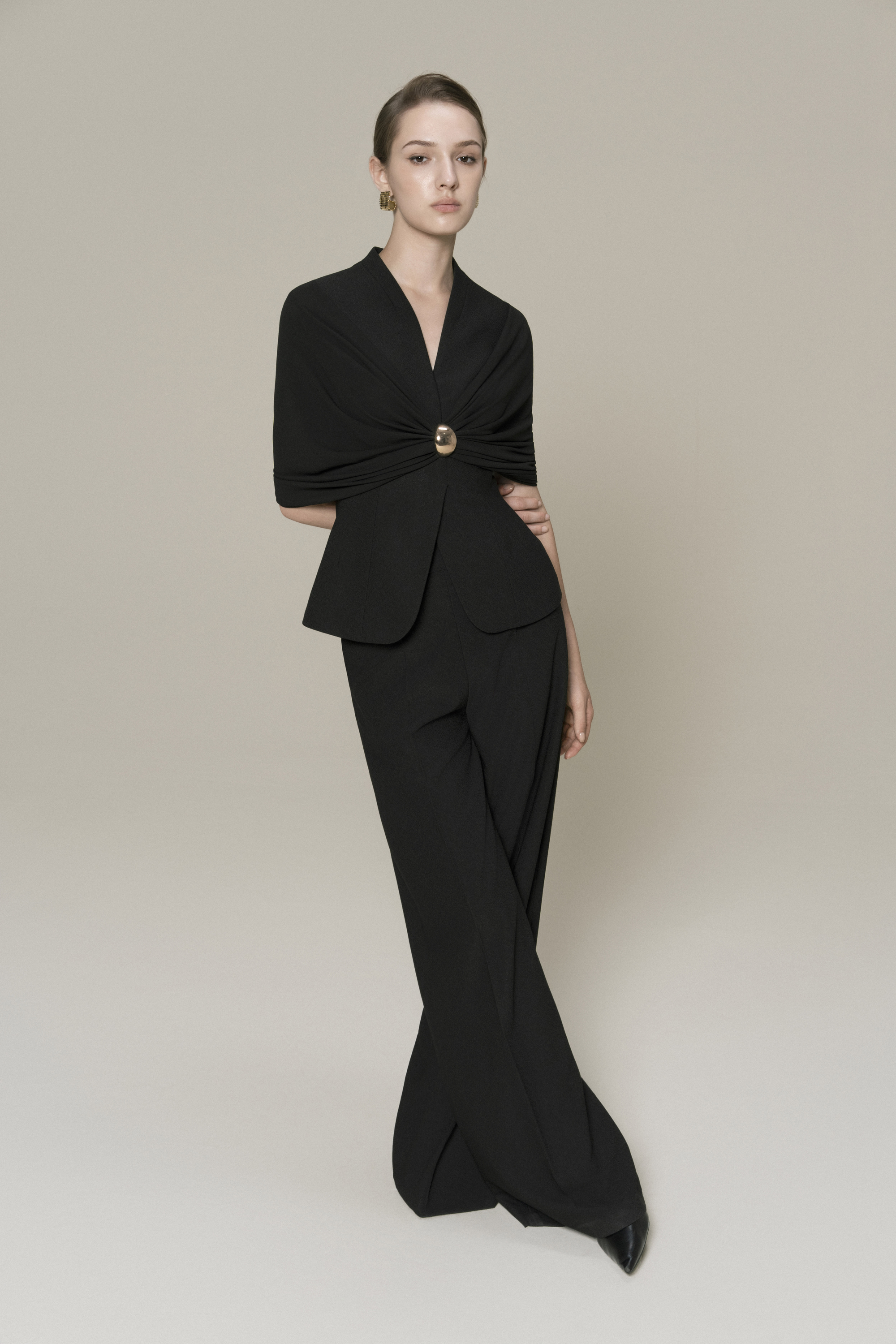 Halo Peplum Top & Luna Classic Pants