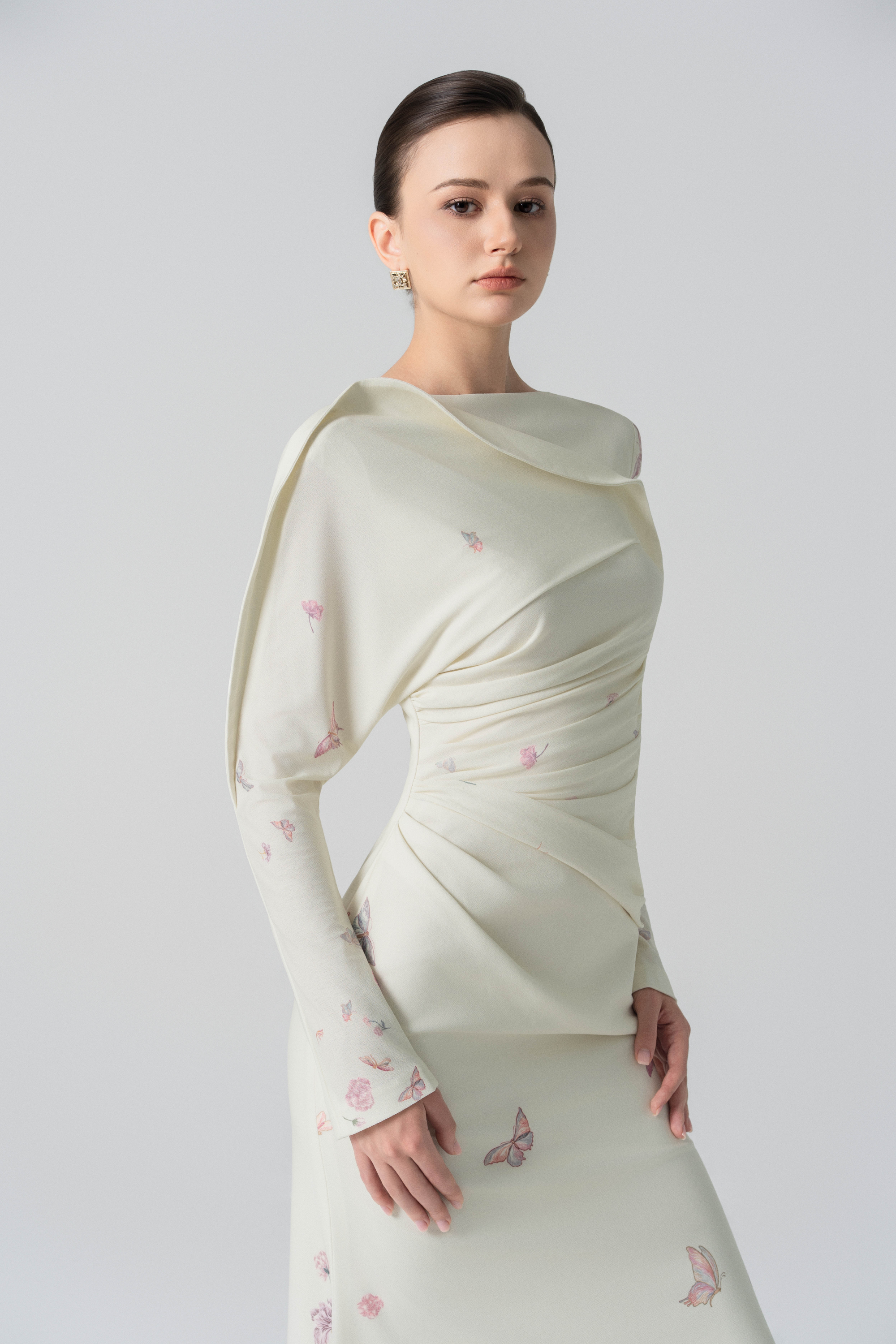 Morning Mist Fishtail Dress in Lemonade