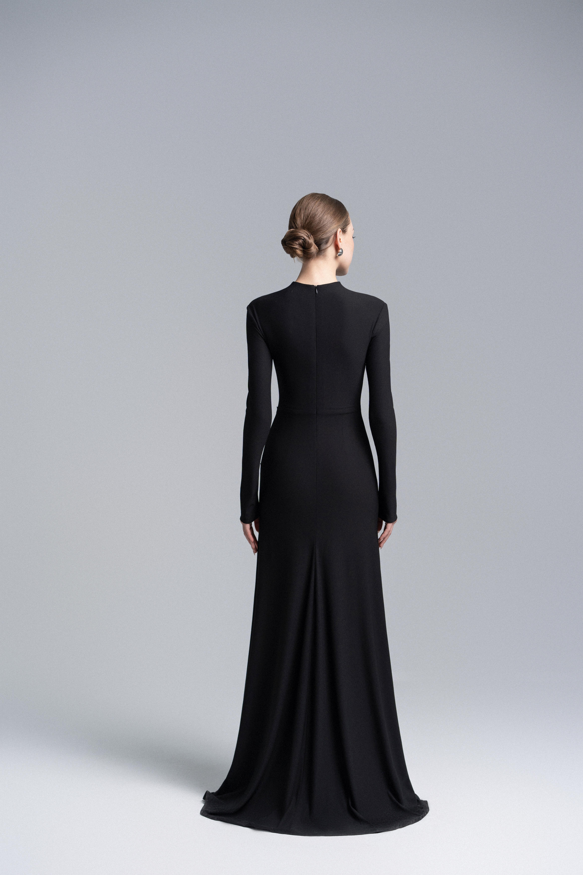 Elysian Bodice Mermaid Dress in Black