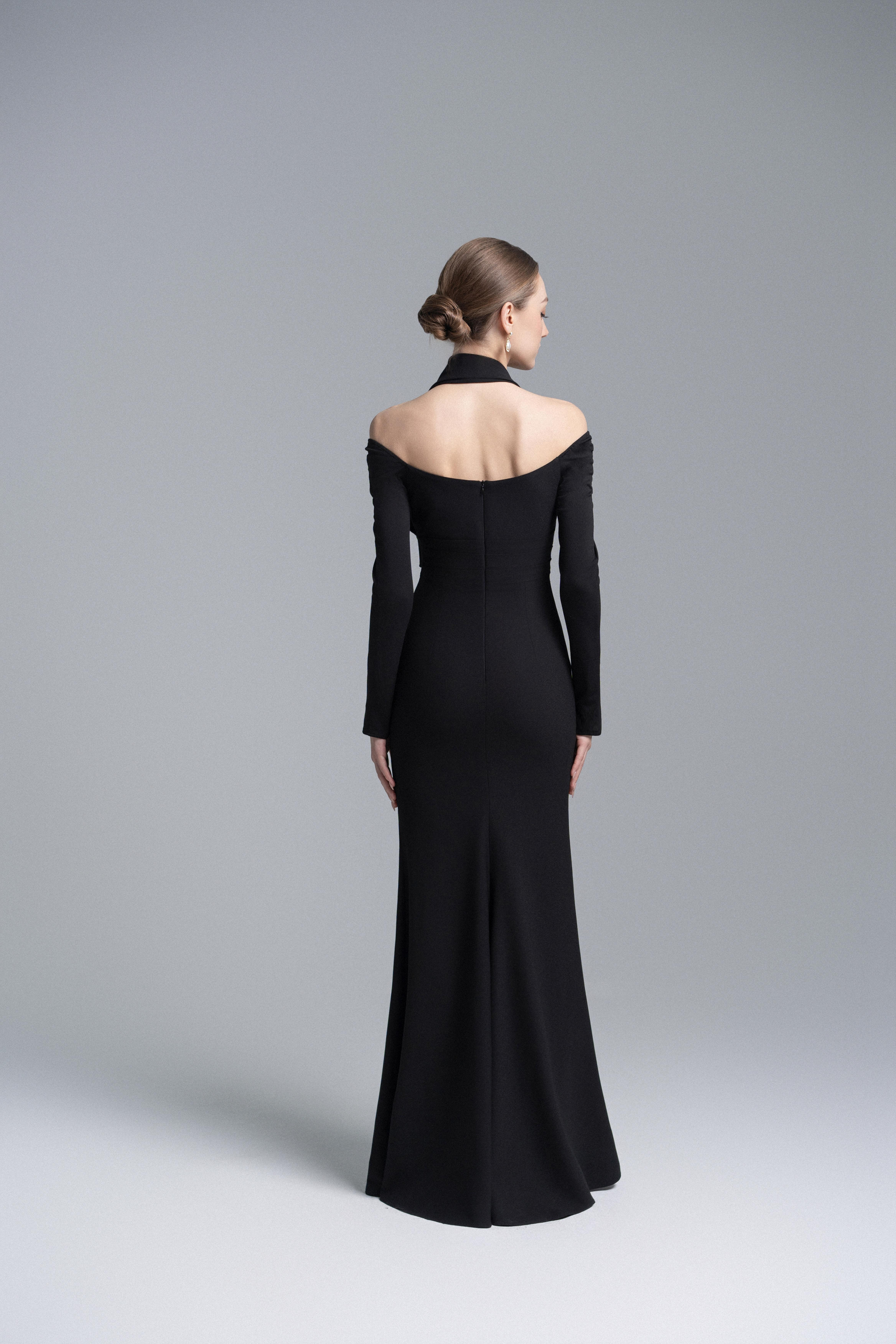 Seraphine Draped Floral Accent Dress