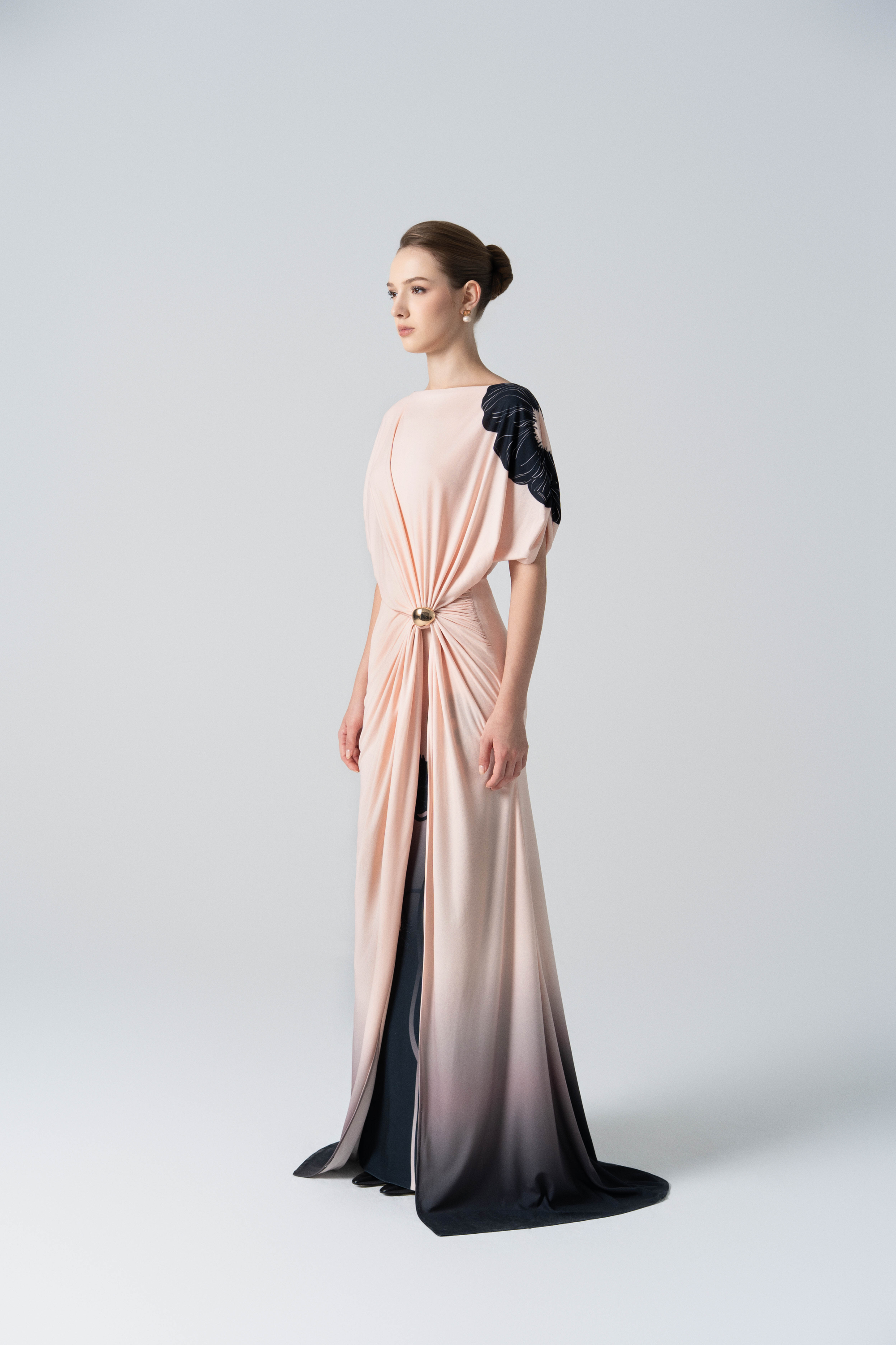 Desert Dusk Ombre Dress in Merlot