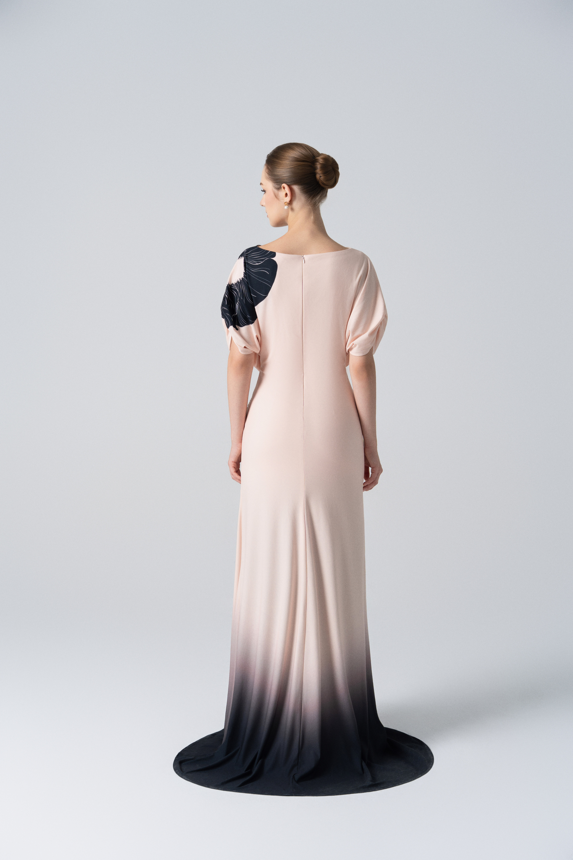 Desert Dusk Ombre Dress in Merlot