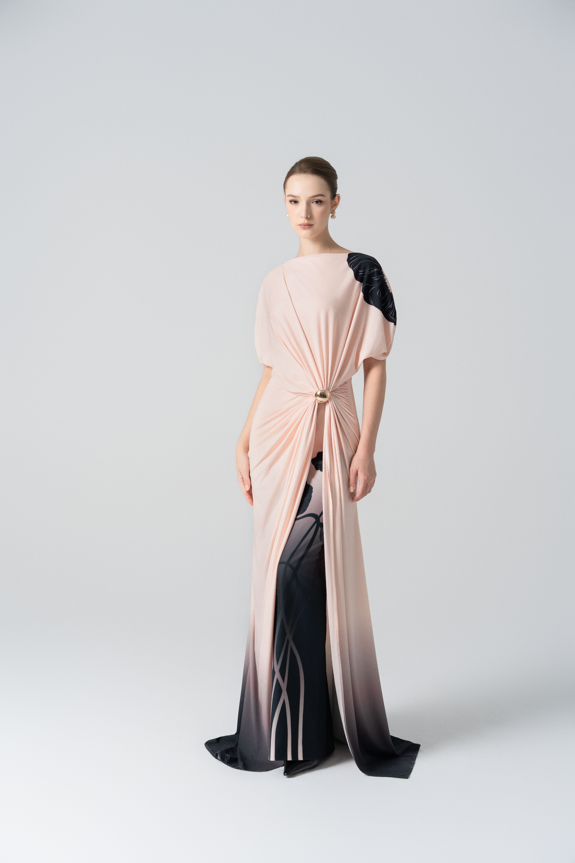 Desert Dusk Ombre Dress in Merlot