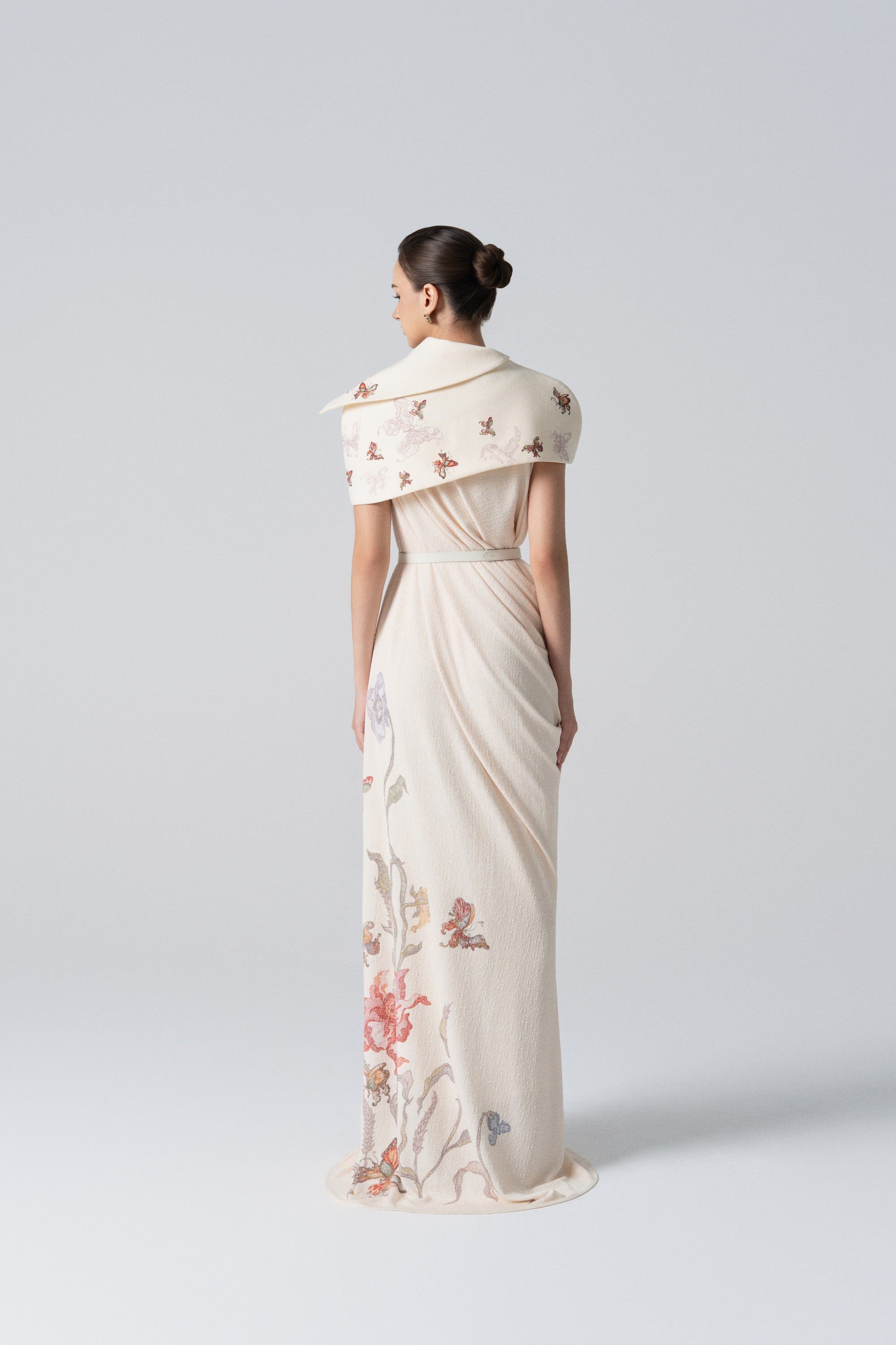 Golden Hour Midi Dress in Lilac Marble