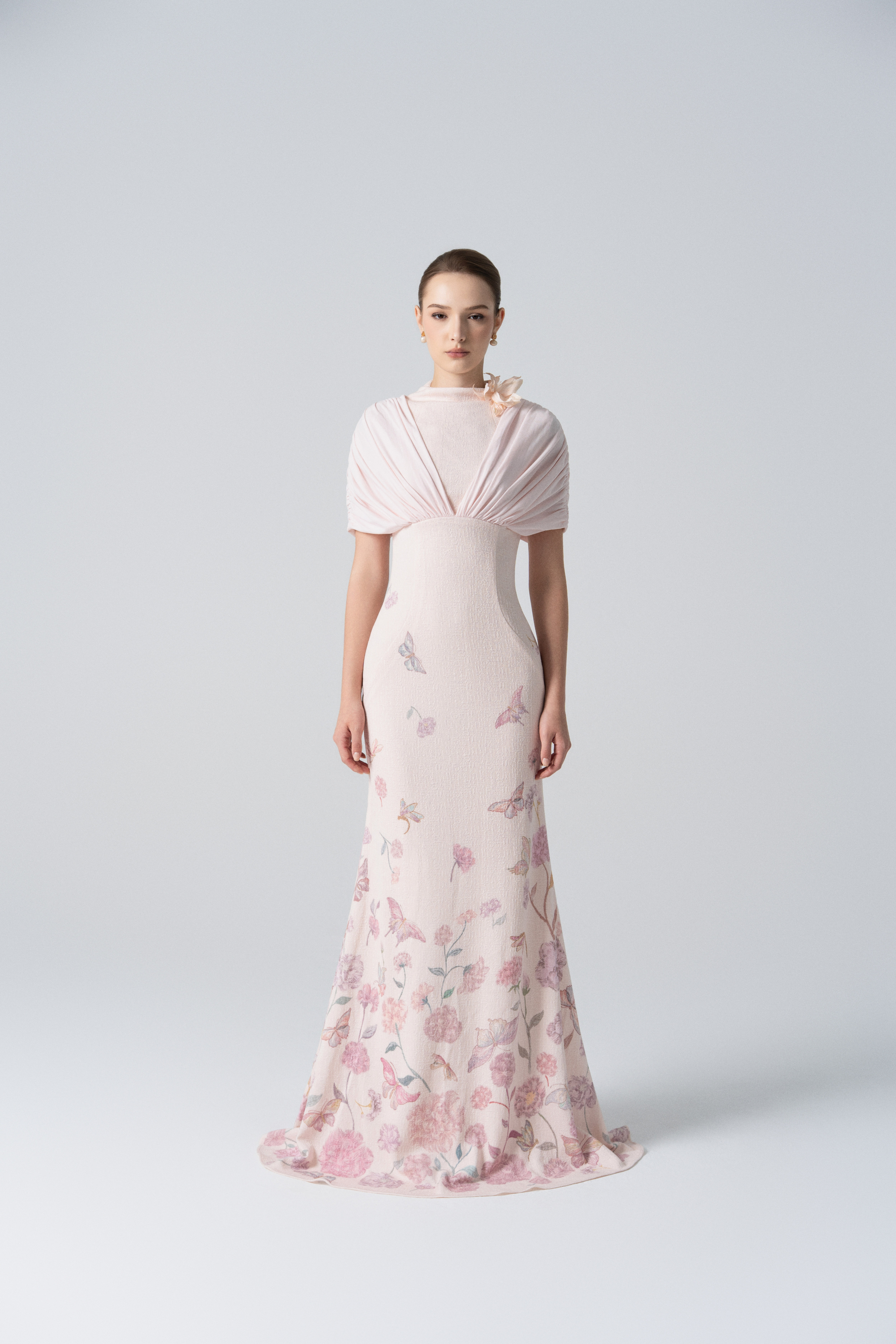 Petal Whisper Gown in Angel Wing