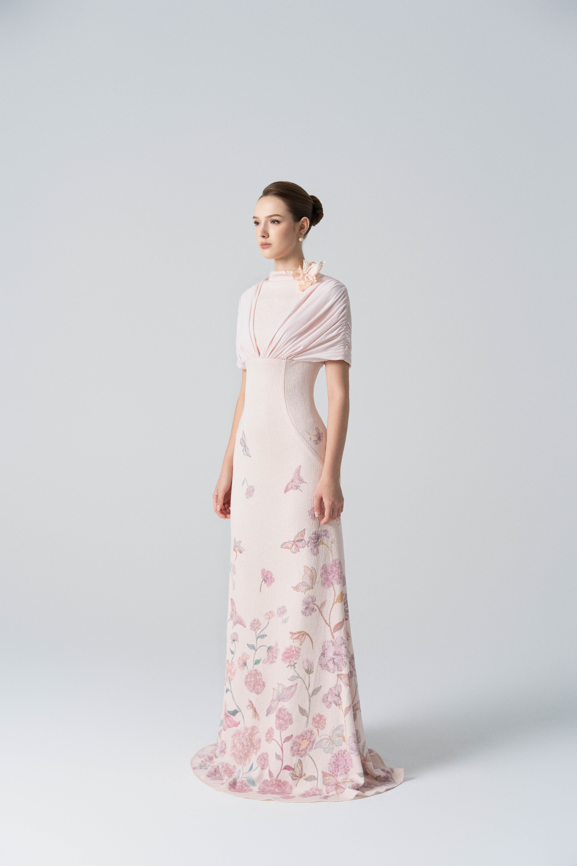 Petal Whisper Gown in Angel Wing