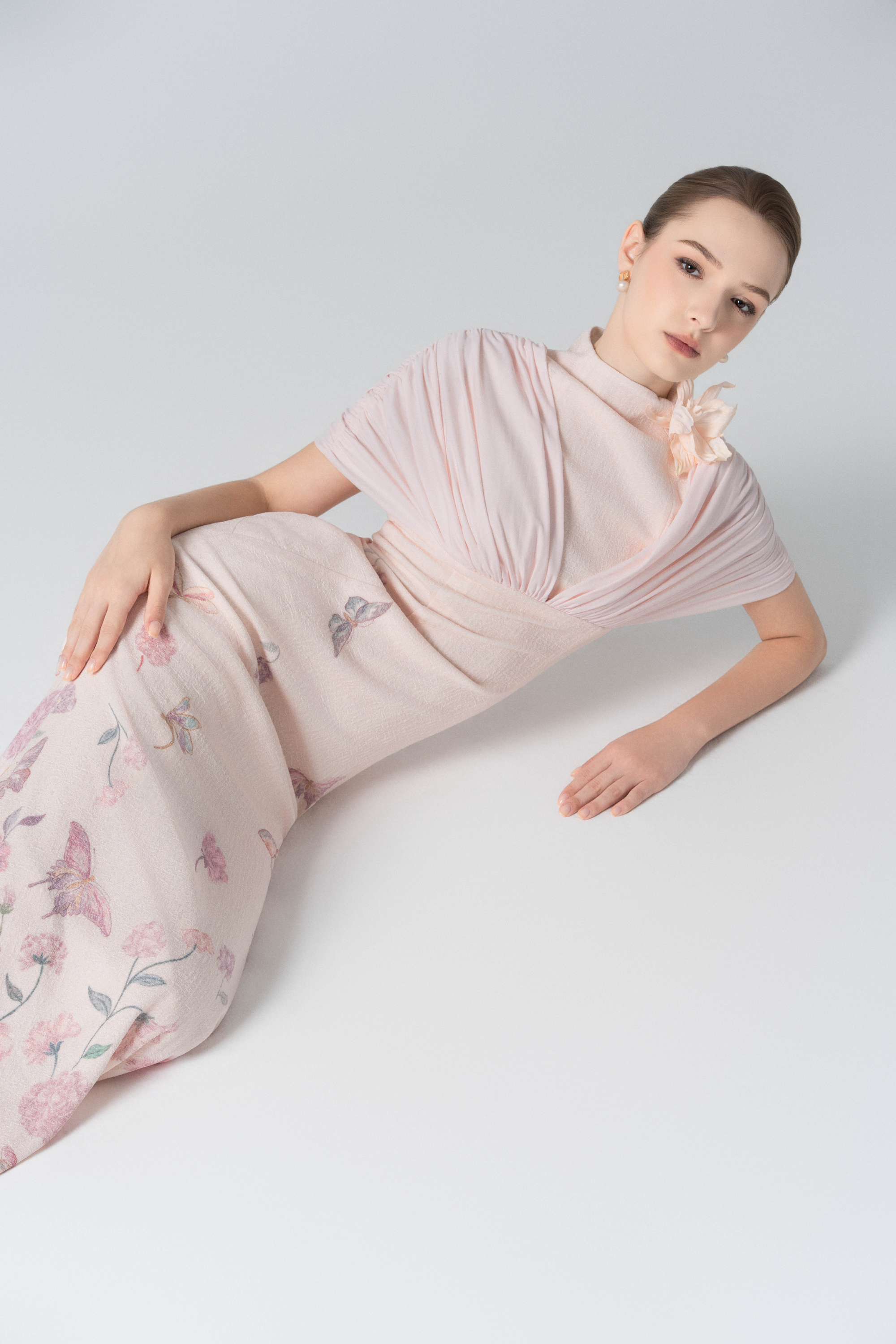 Petal Whisper Gown in Angel Wing