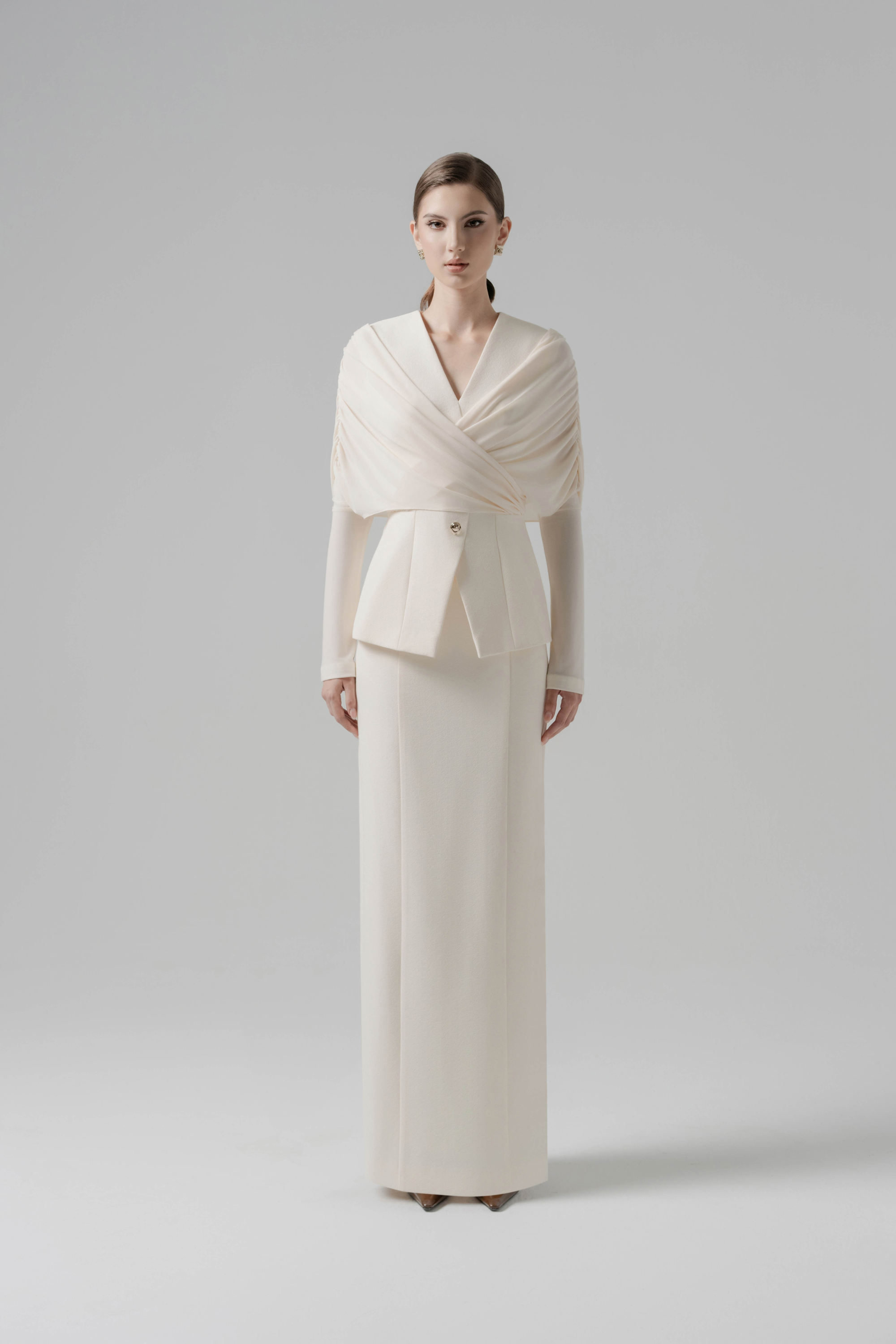 Stillness Cream Blazer & Skirt