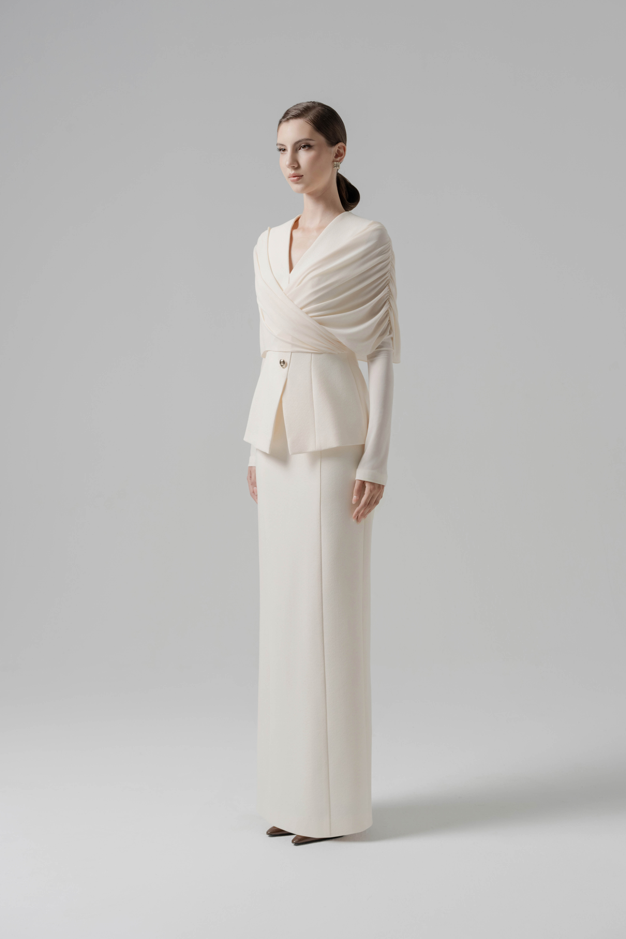 Stillness Cream Blazer & Skirt