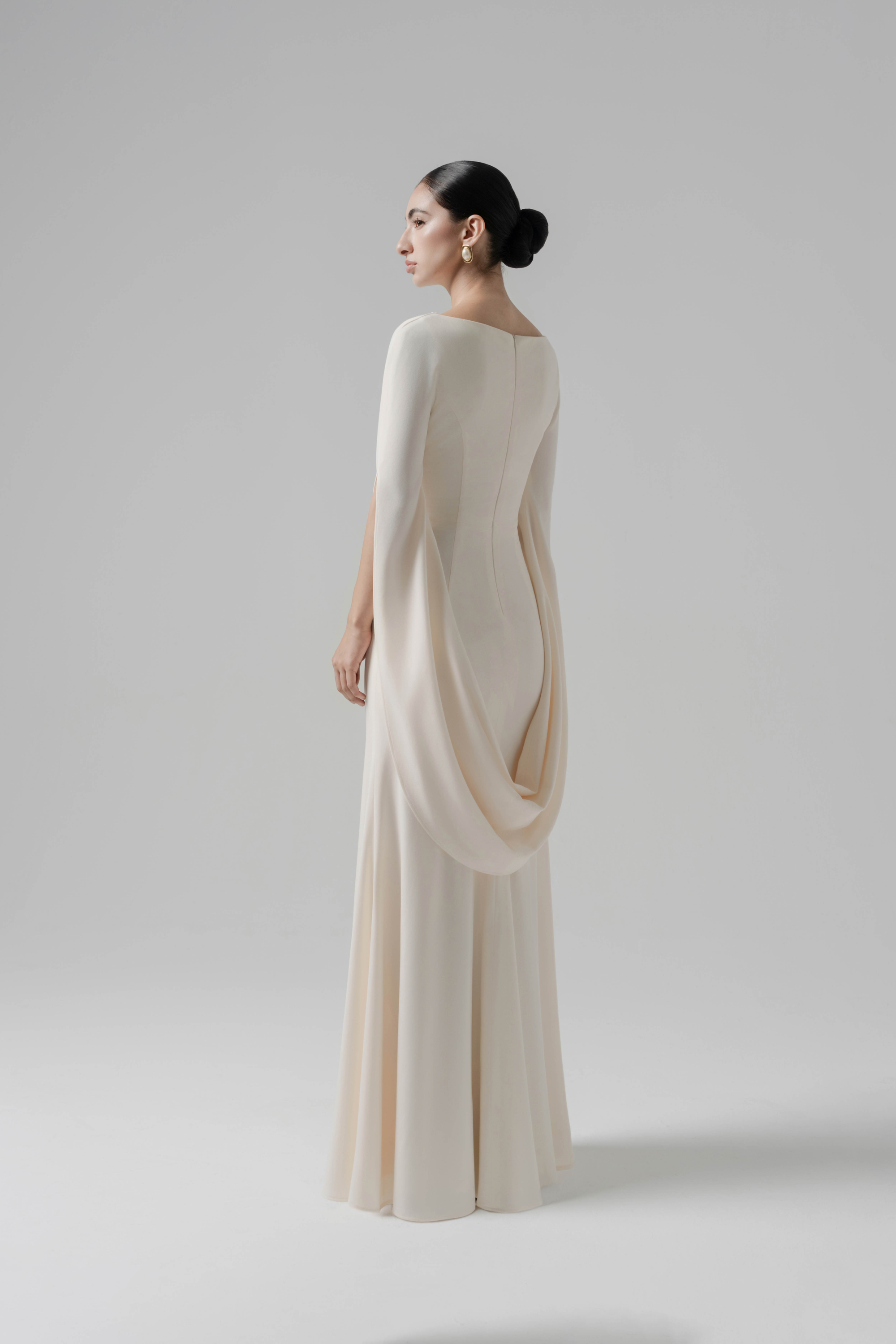 Moonlit Gaze Dress in Cream