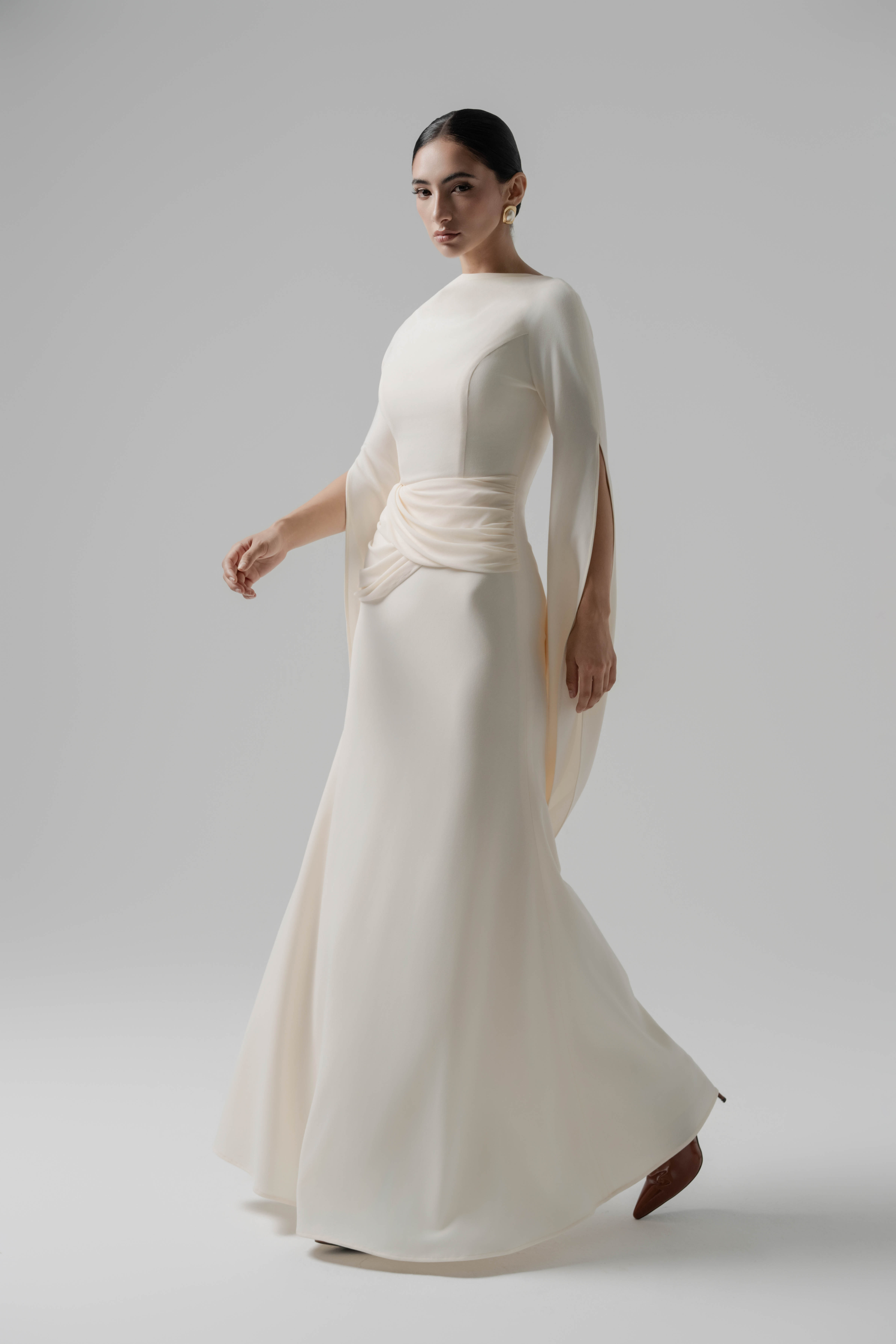 Moonlit Gaze Dress in Cream