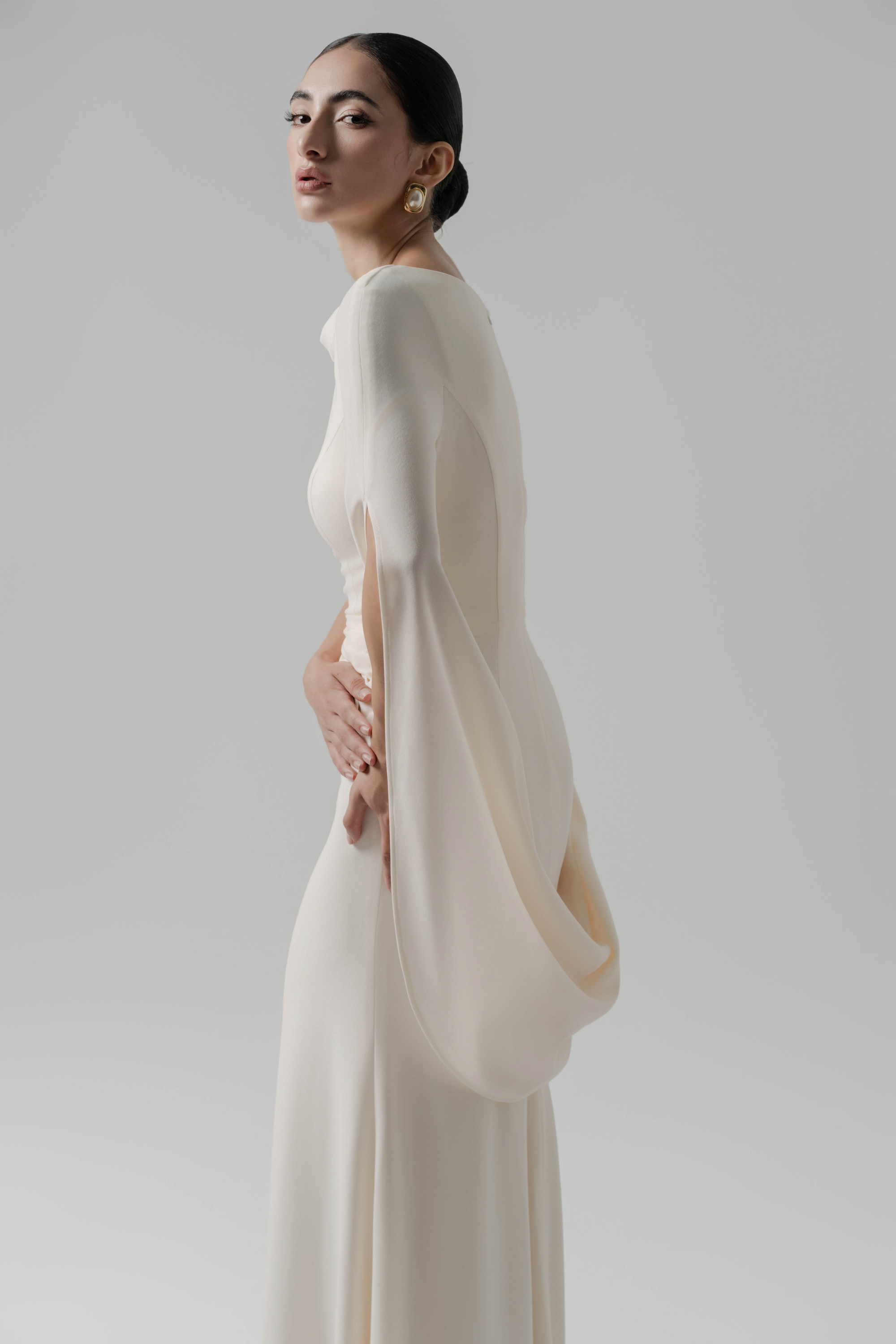 Moonlit Gaze Dress in Cream