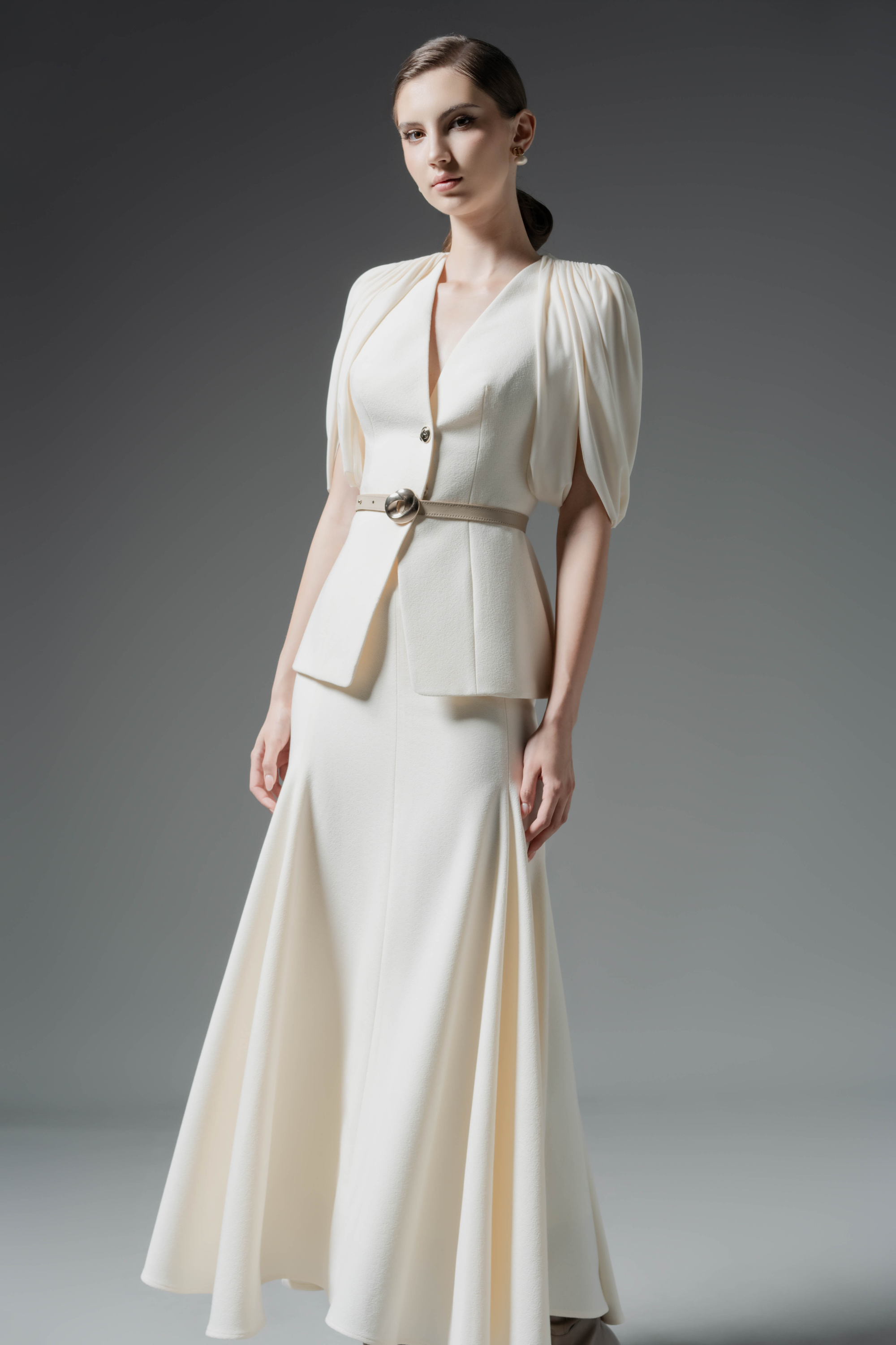 Veil Fold Blazer & Skirt