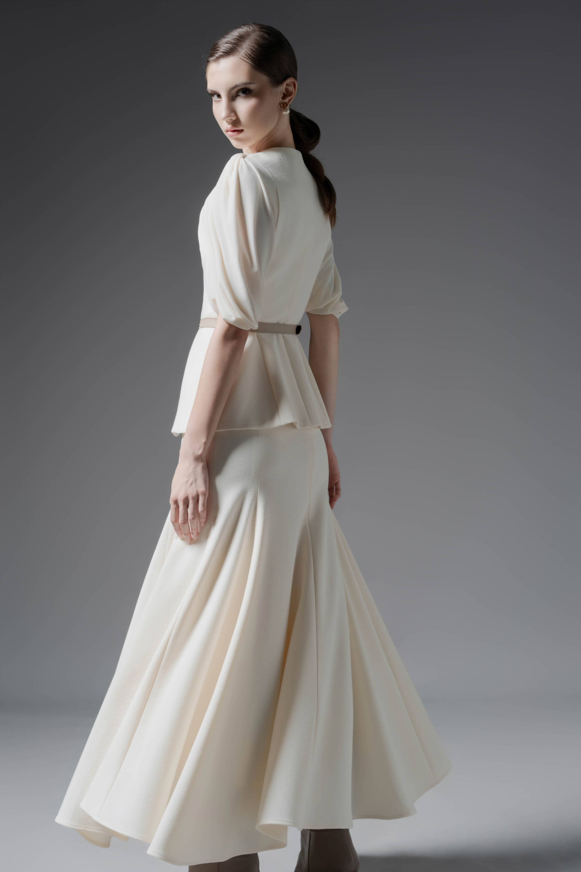 Veil Fold Blazer & Skirt