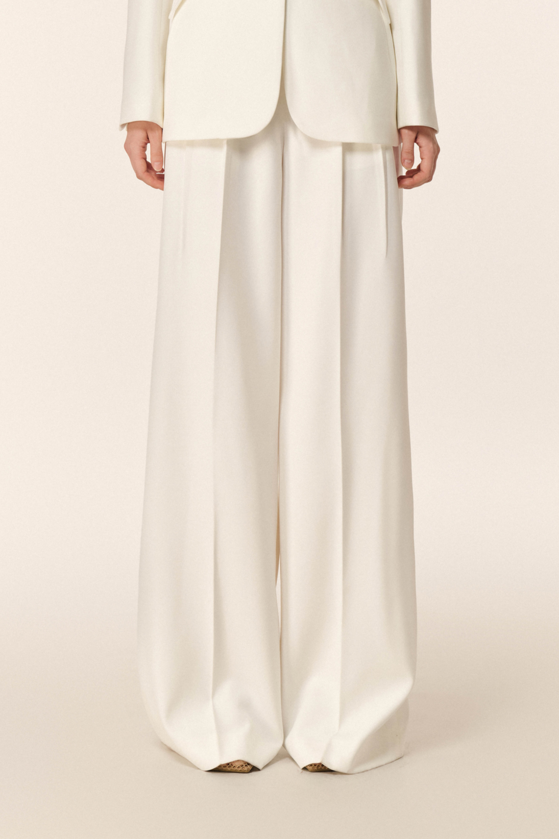 Classic Suit Pants in White