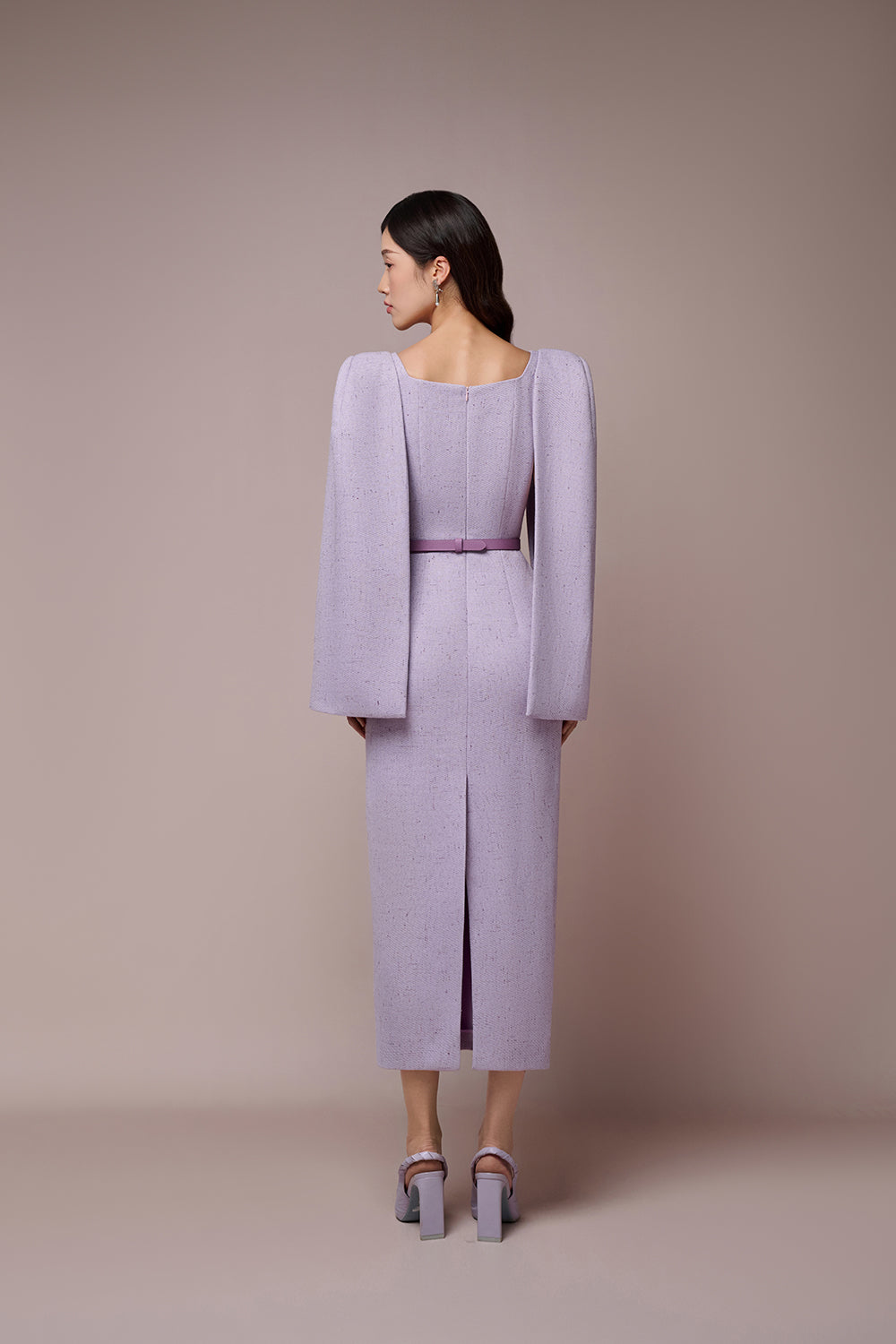 Iris Caped Sleeves Pencil Dress