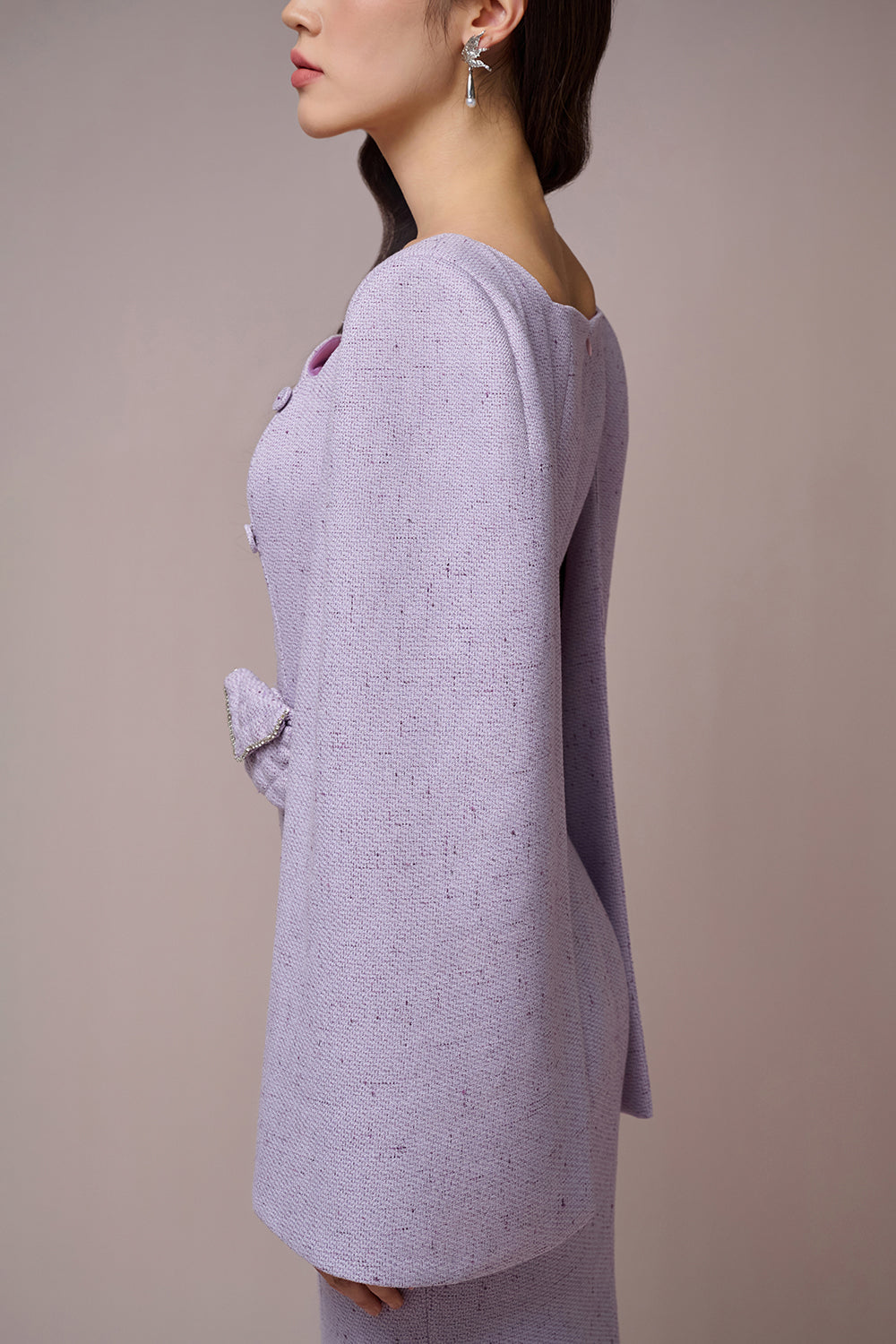 Iris Caped Sleeves Pencil Dress