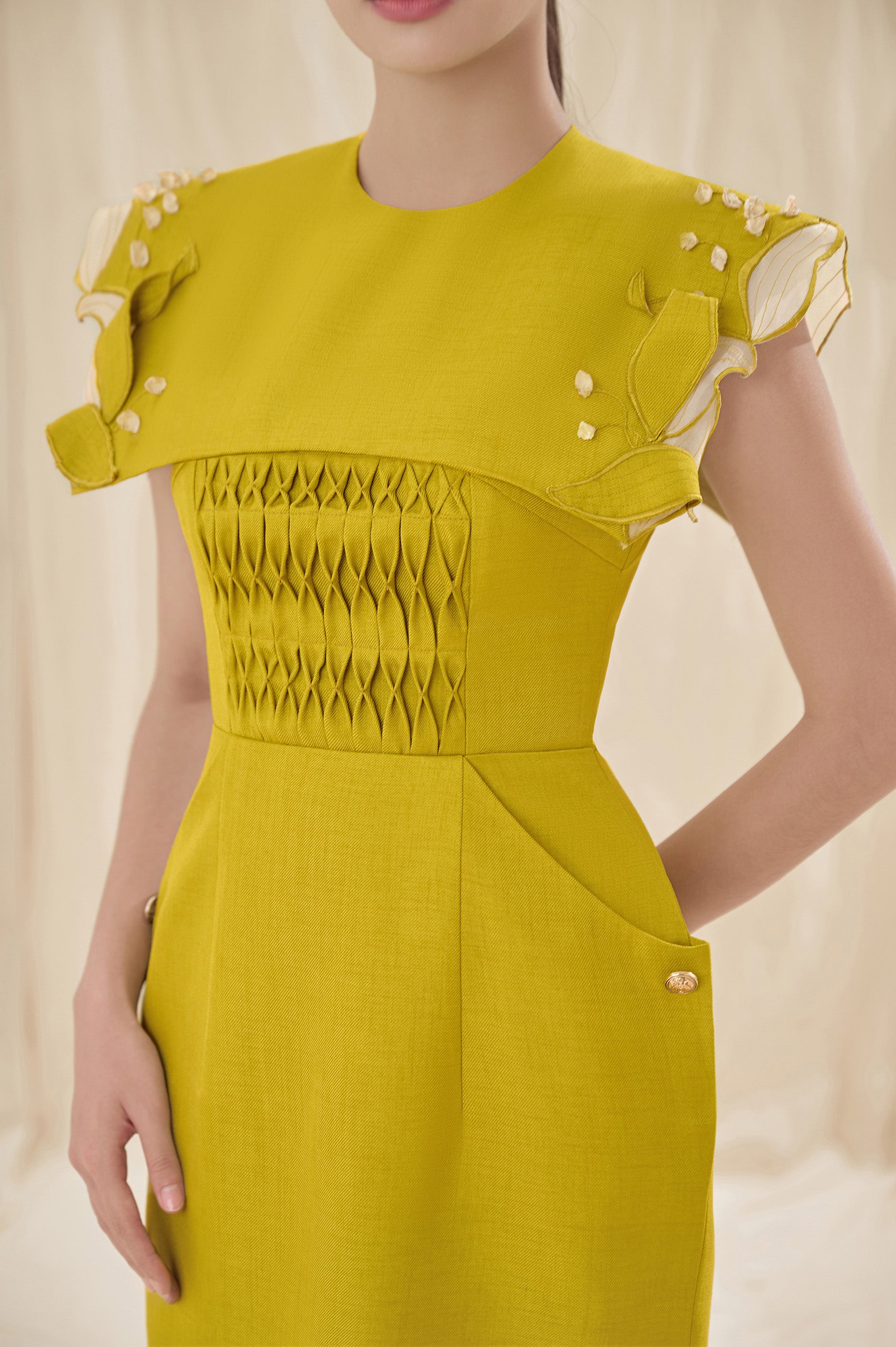 Serena Square Shoulder Dress