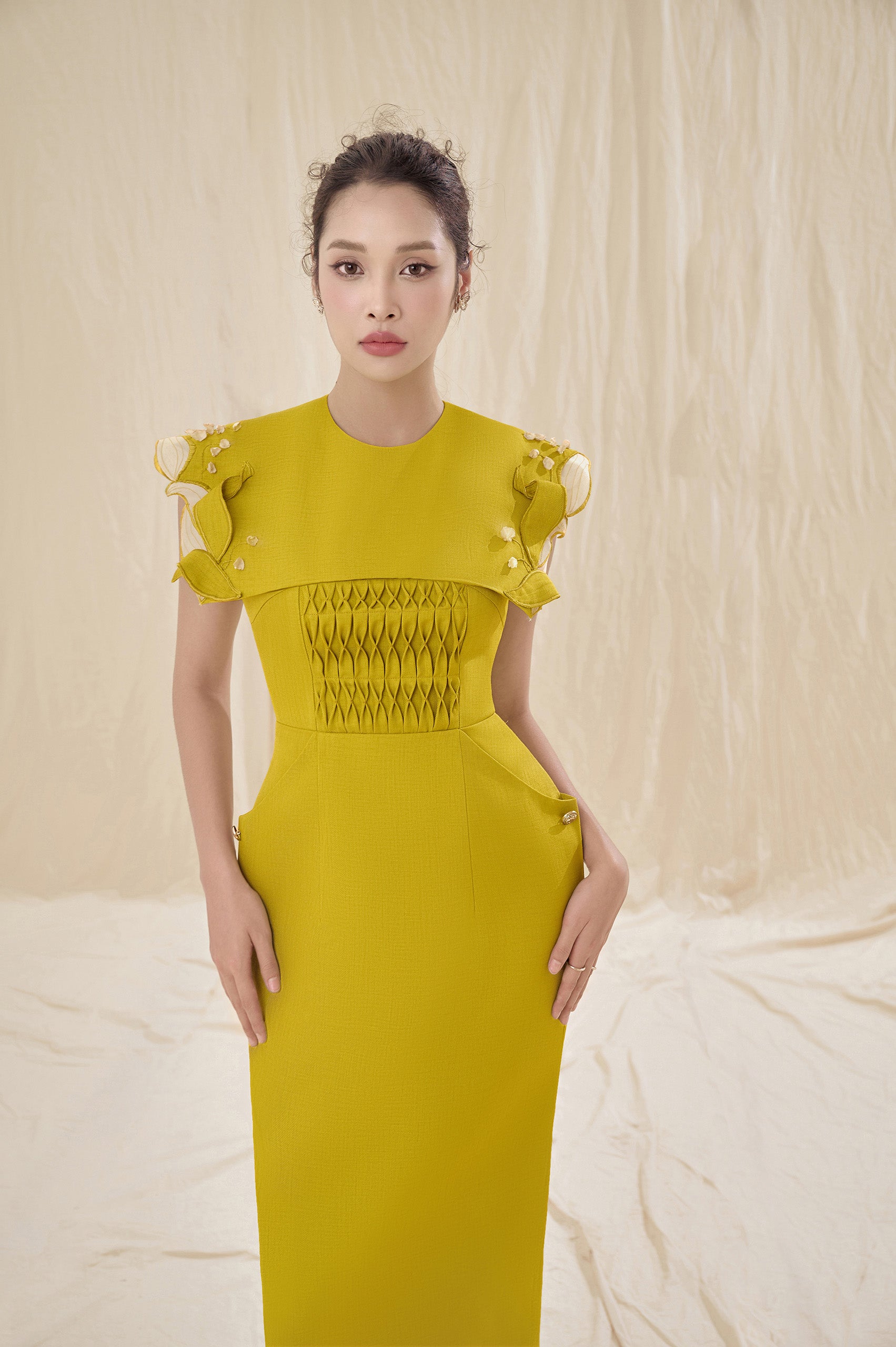 Serena Square Shoulder Dress