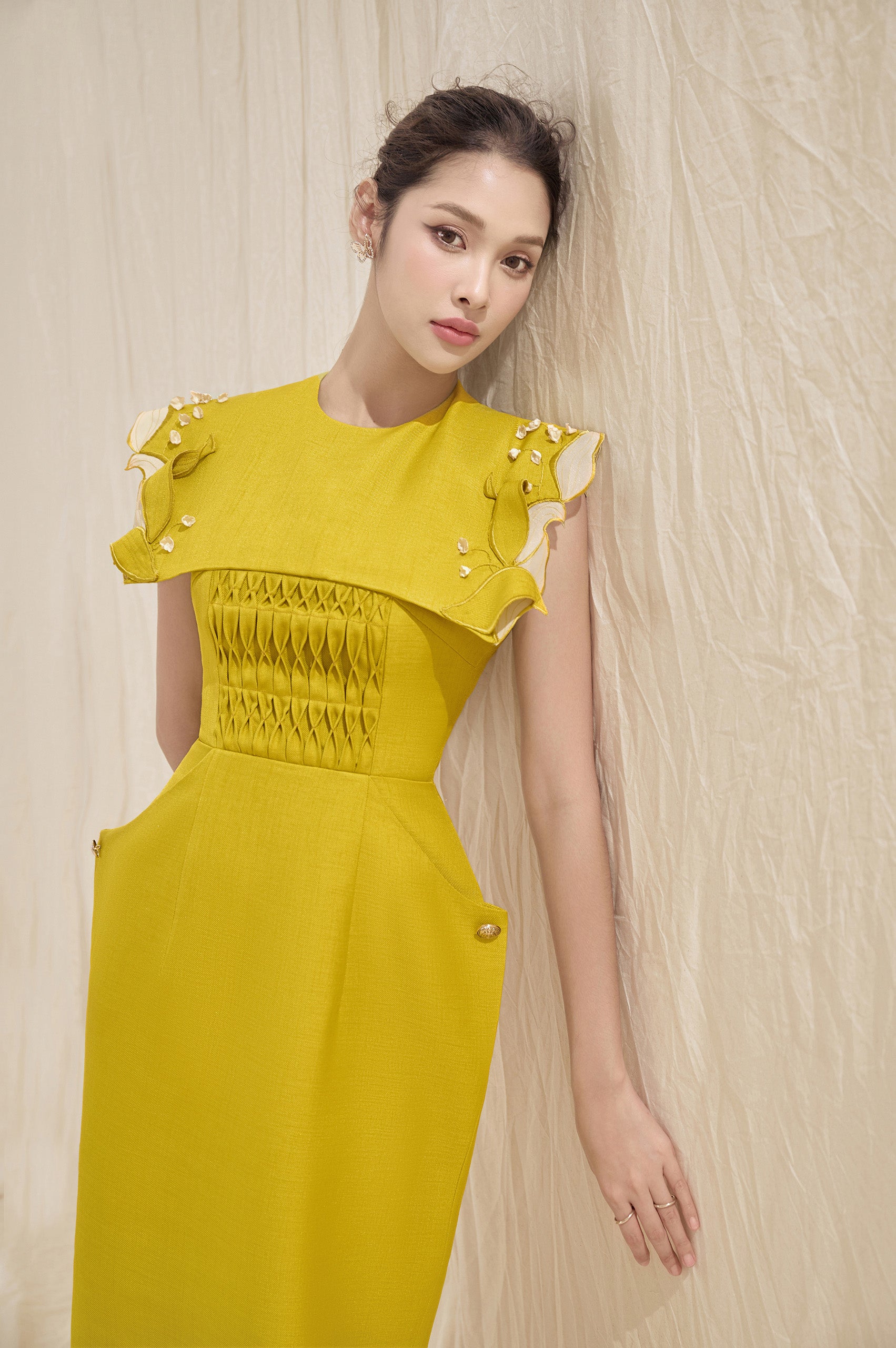 Serena Square Shoulder Dress