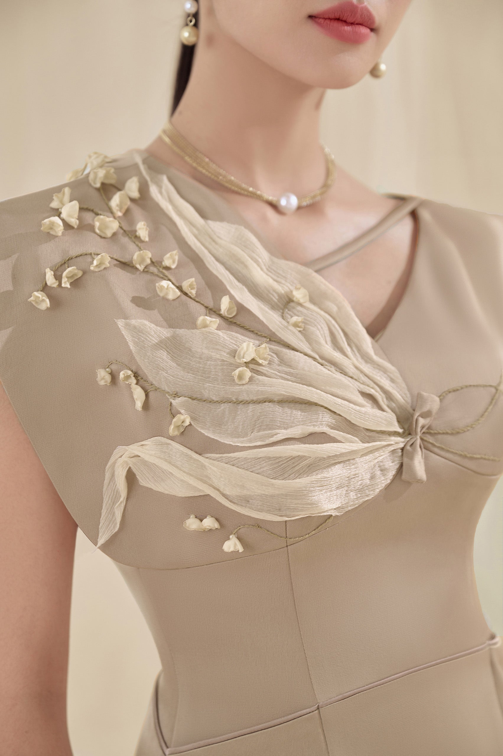 Lily Square Shoulder Dress VL1008