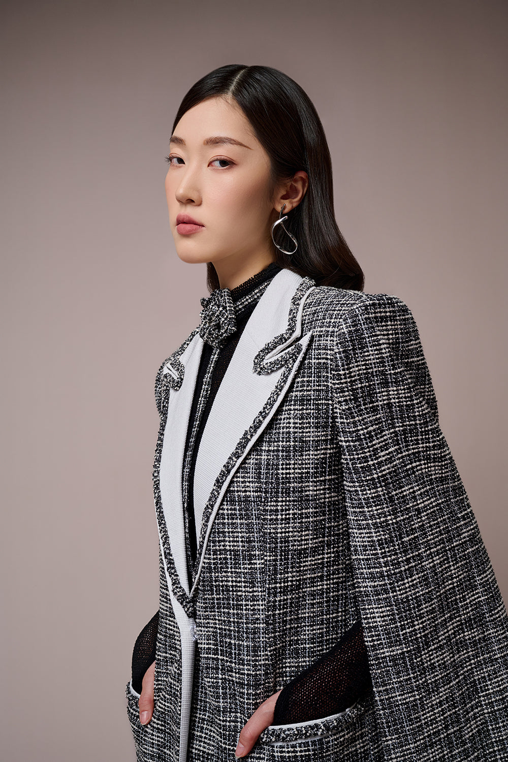 Esther Caped Sleeves Relaxed Jacket