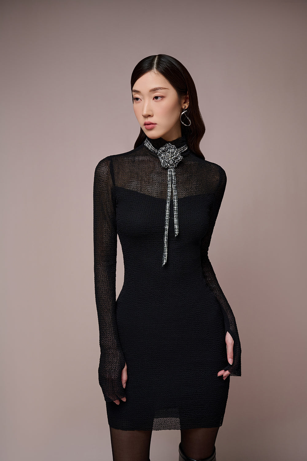 Esther Wool Mini Dress