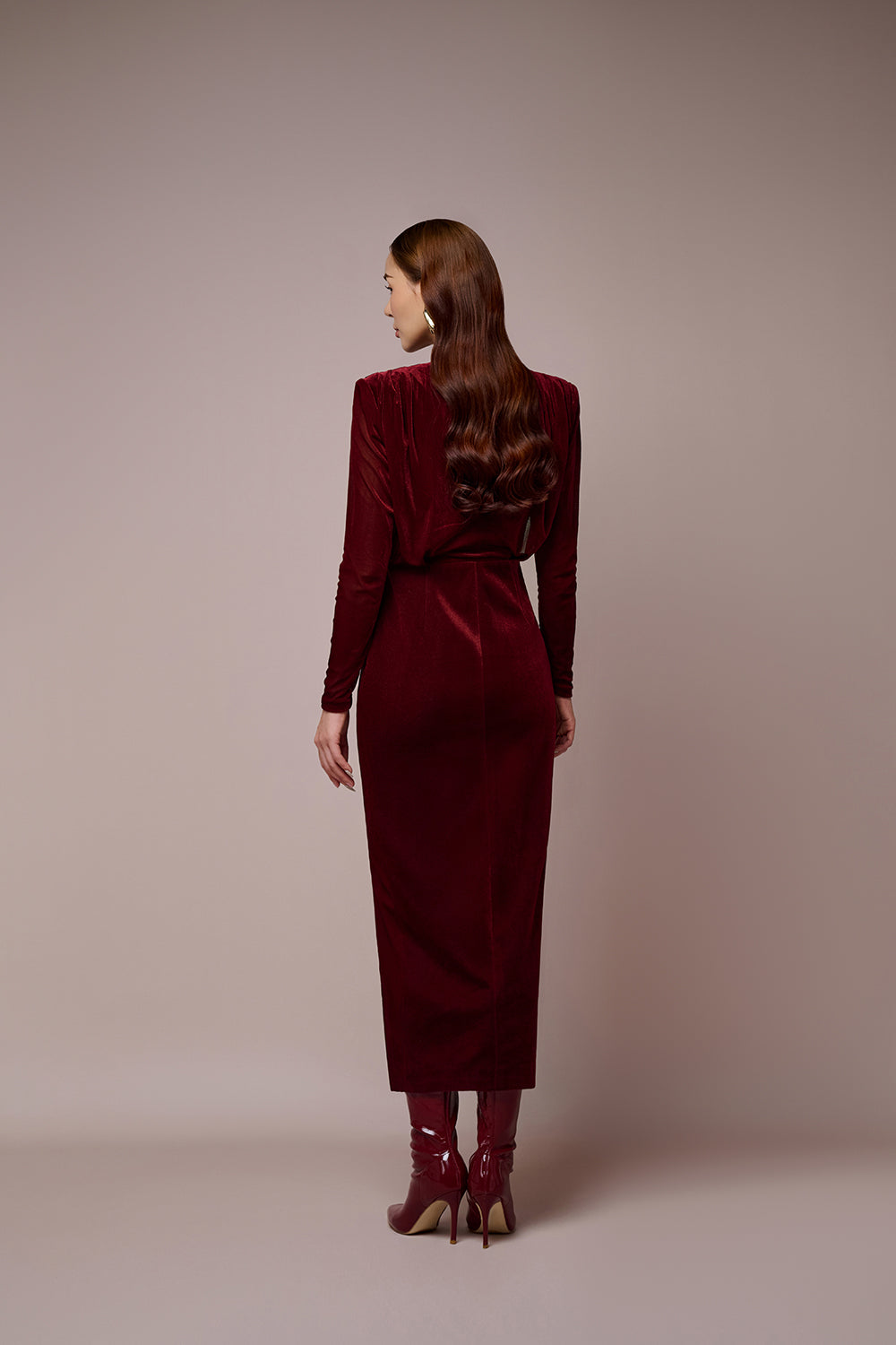 Julia Wine Pencil Dress