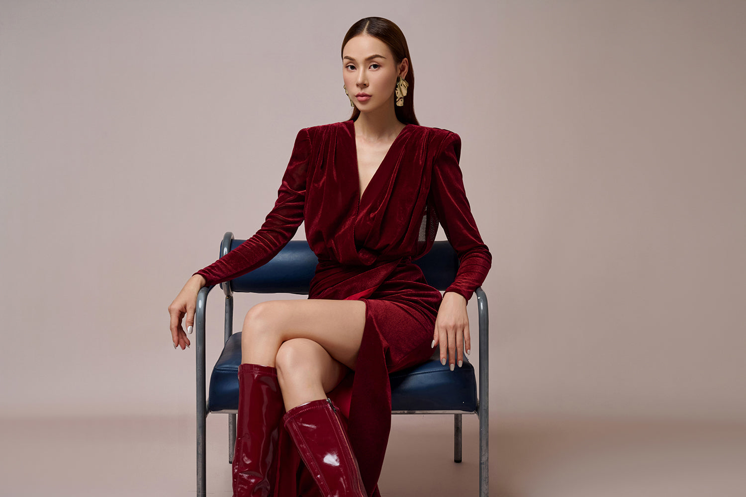 Julia Wine Pencil Dress