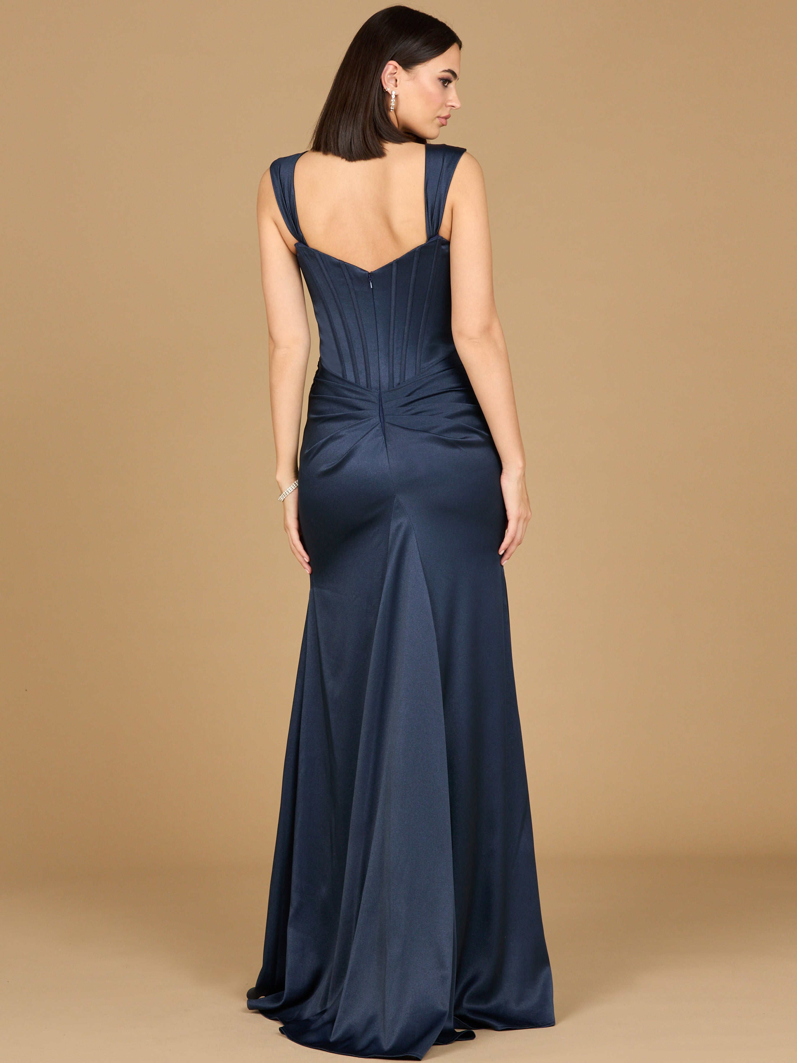 Lara Style 28915 Corset Bodice Sheath Evening Gown