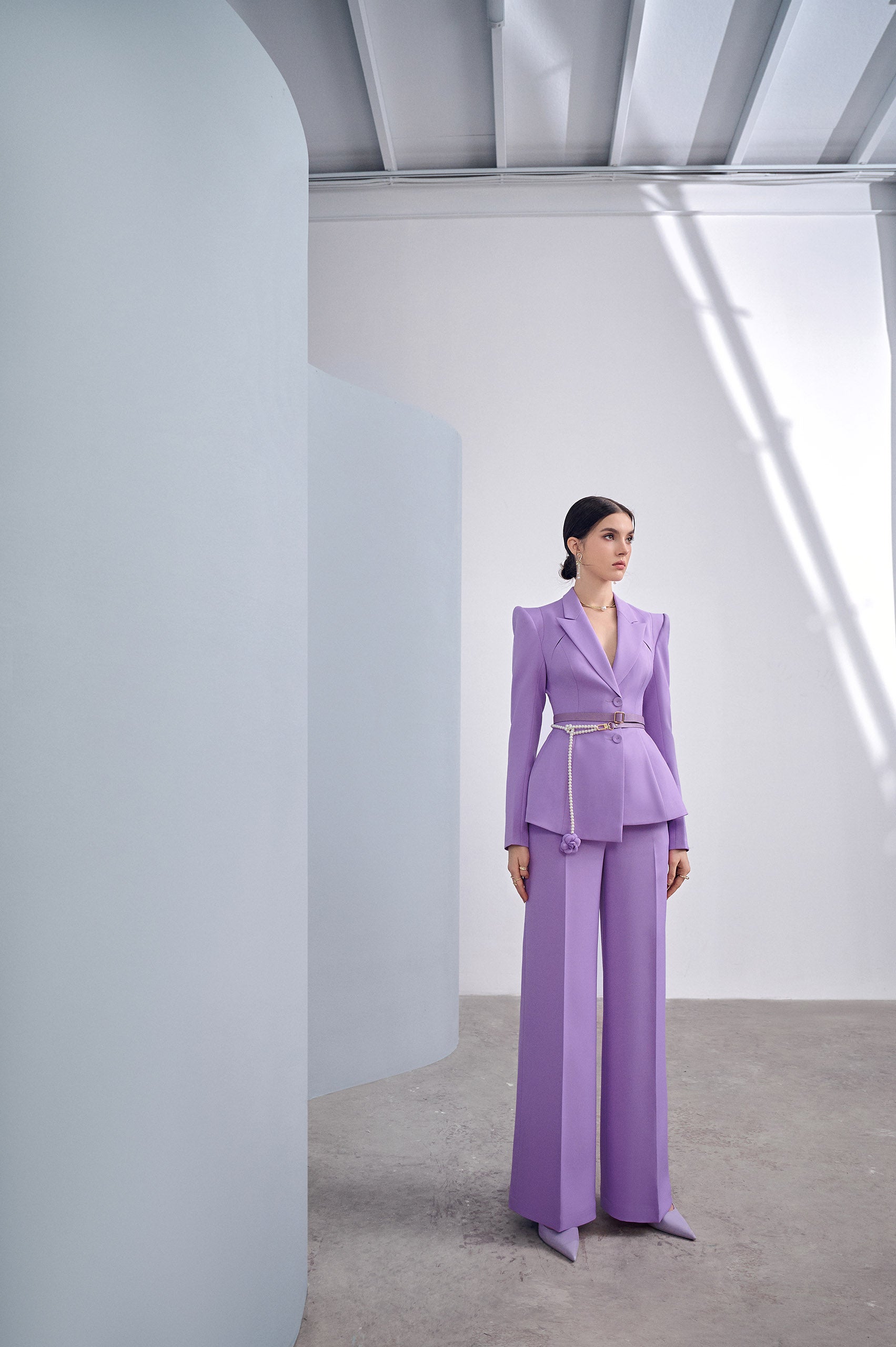 Lilac Wide Leg Pants