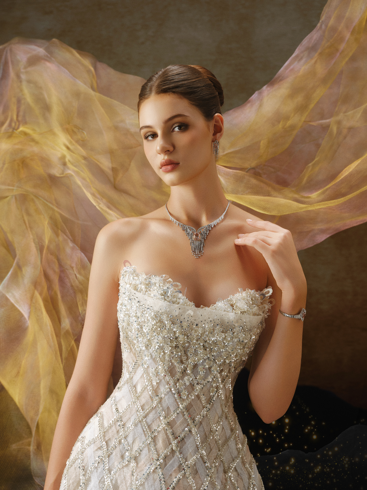 Linh Nga LMBAT246 – Limited Edition A-Line Couture Dress