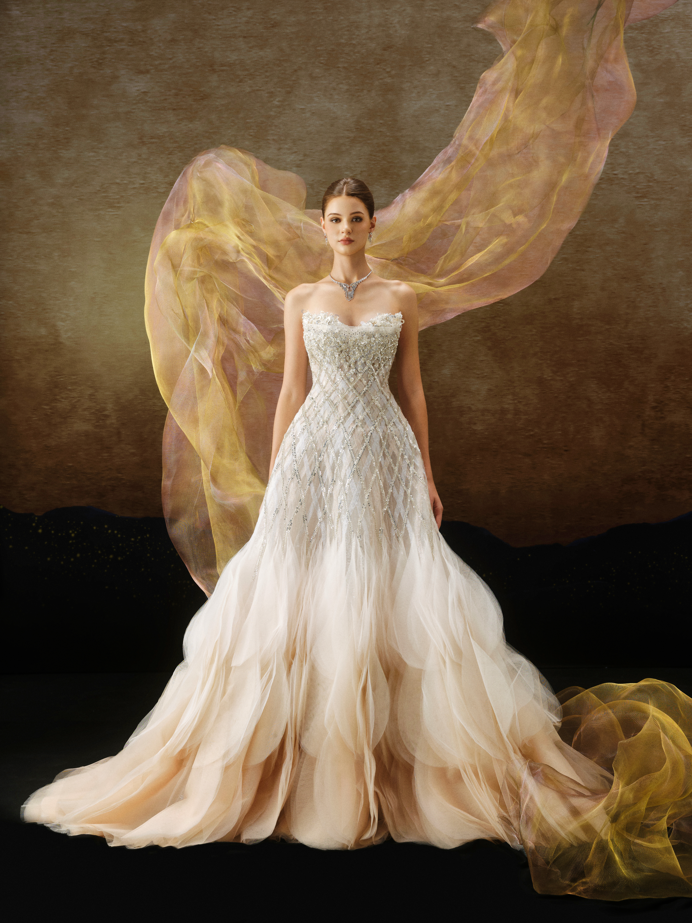 Linh Nga LMBAT246 – Limited Edition A-Line Couture Dress