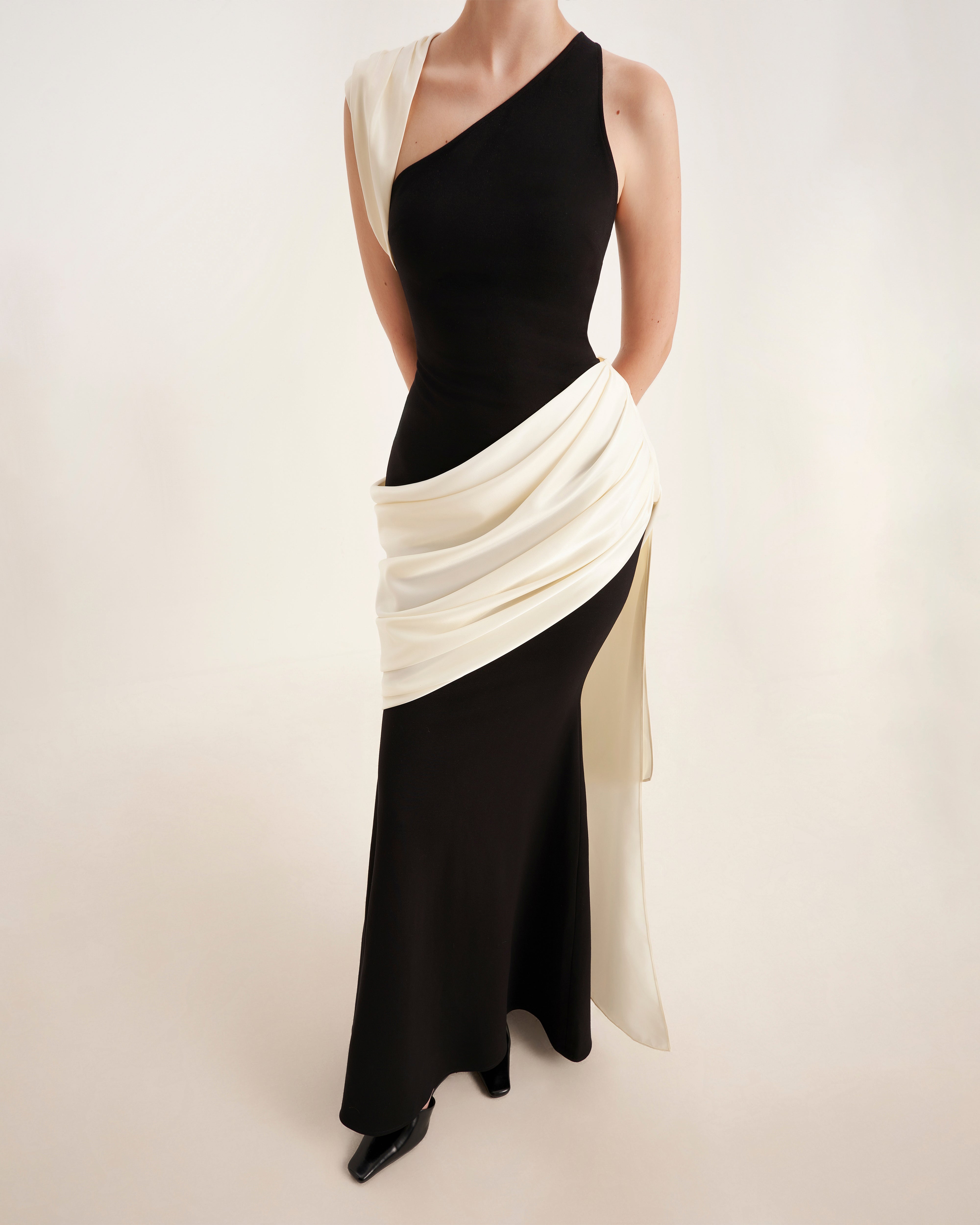 Mirer - Poppy Mermaid Ponte Knit Maxi Dress