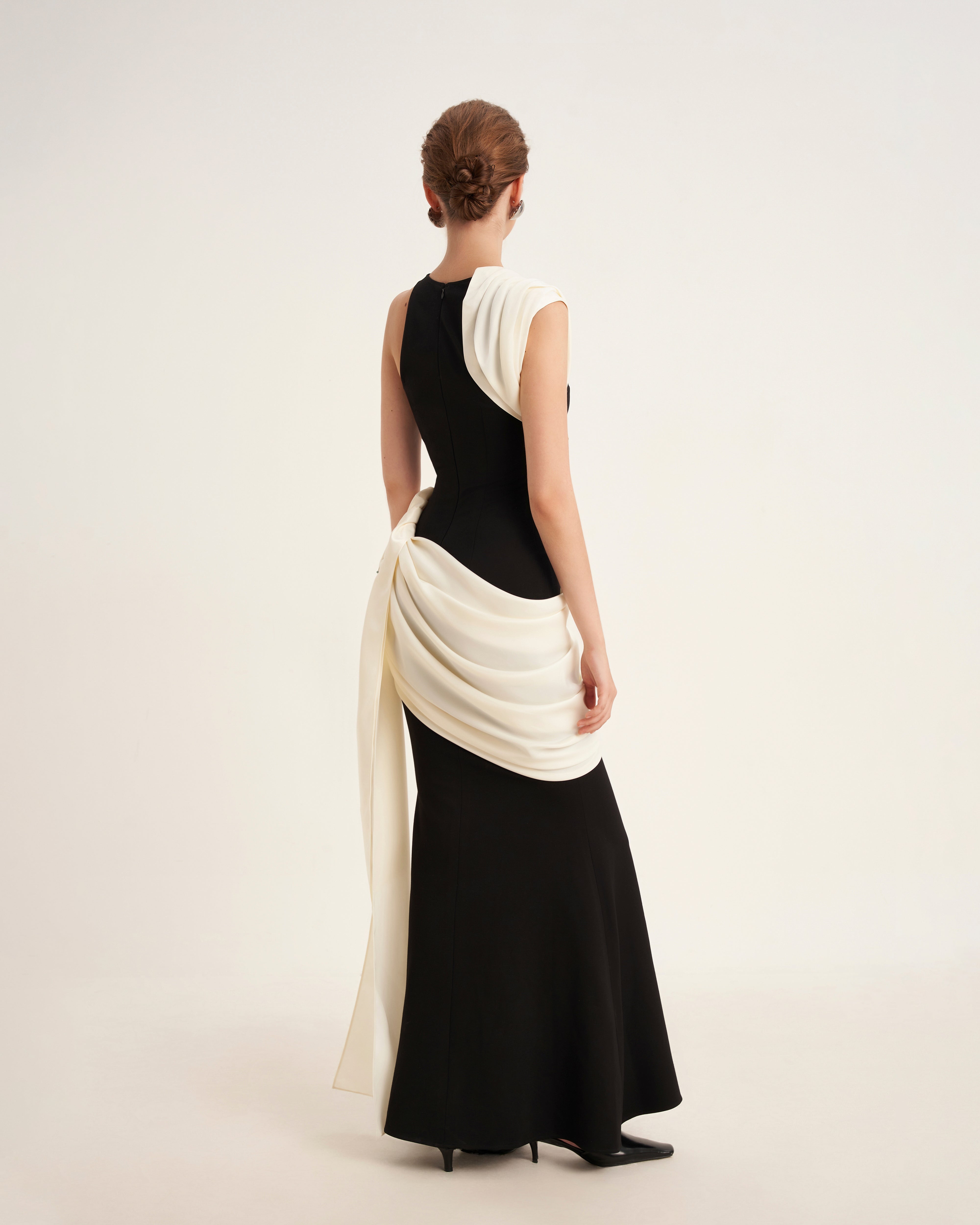 Mirer - Poppy Mermaid Ponte Knit Maxi Dress