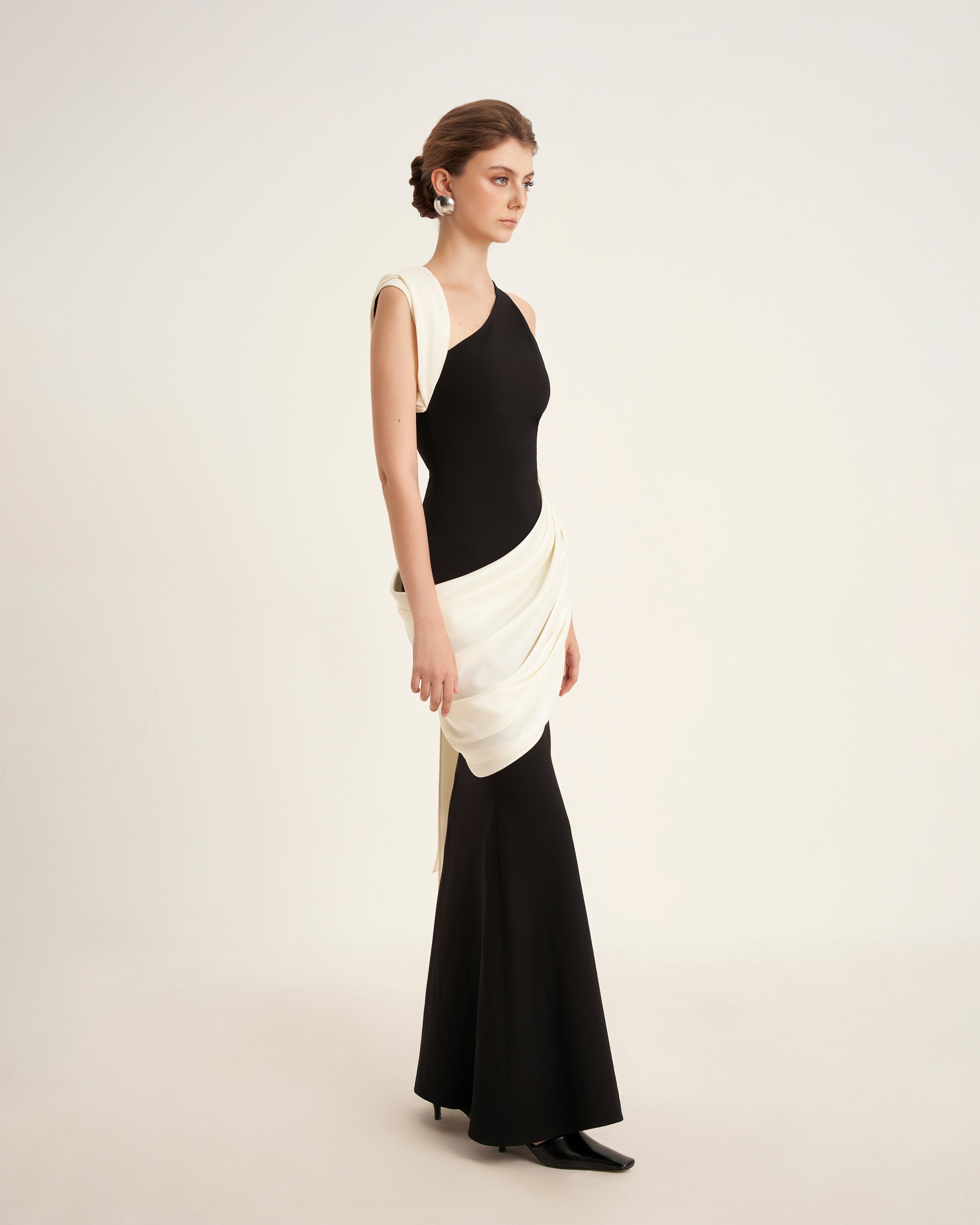 Mirer - Poppy Mermaid Ponte Knit Maxi Dress
