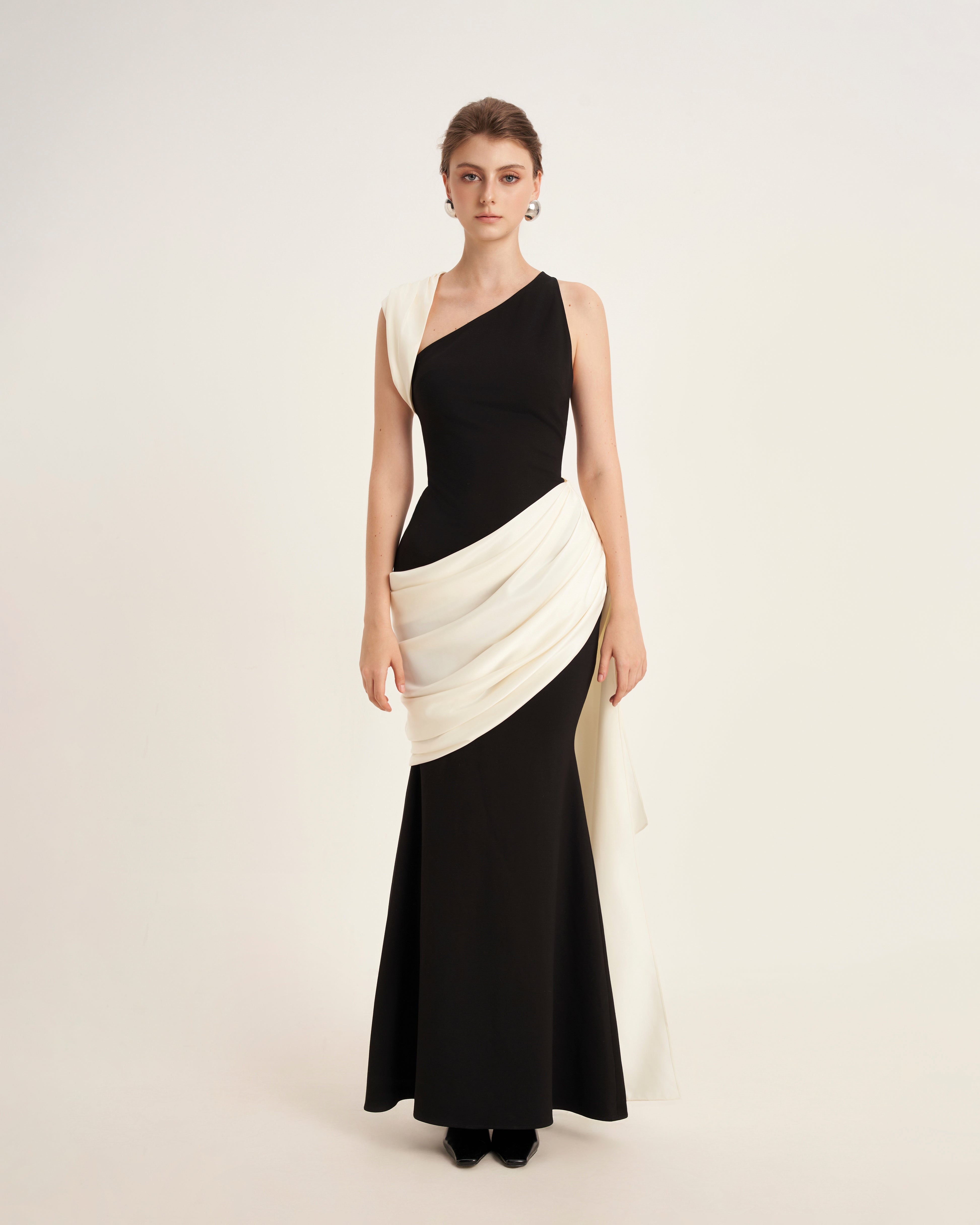 Mirer - Poppy Mermaid Ponte Knit Maxi Dress