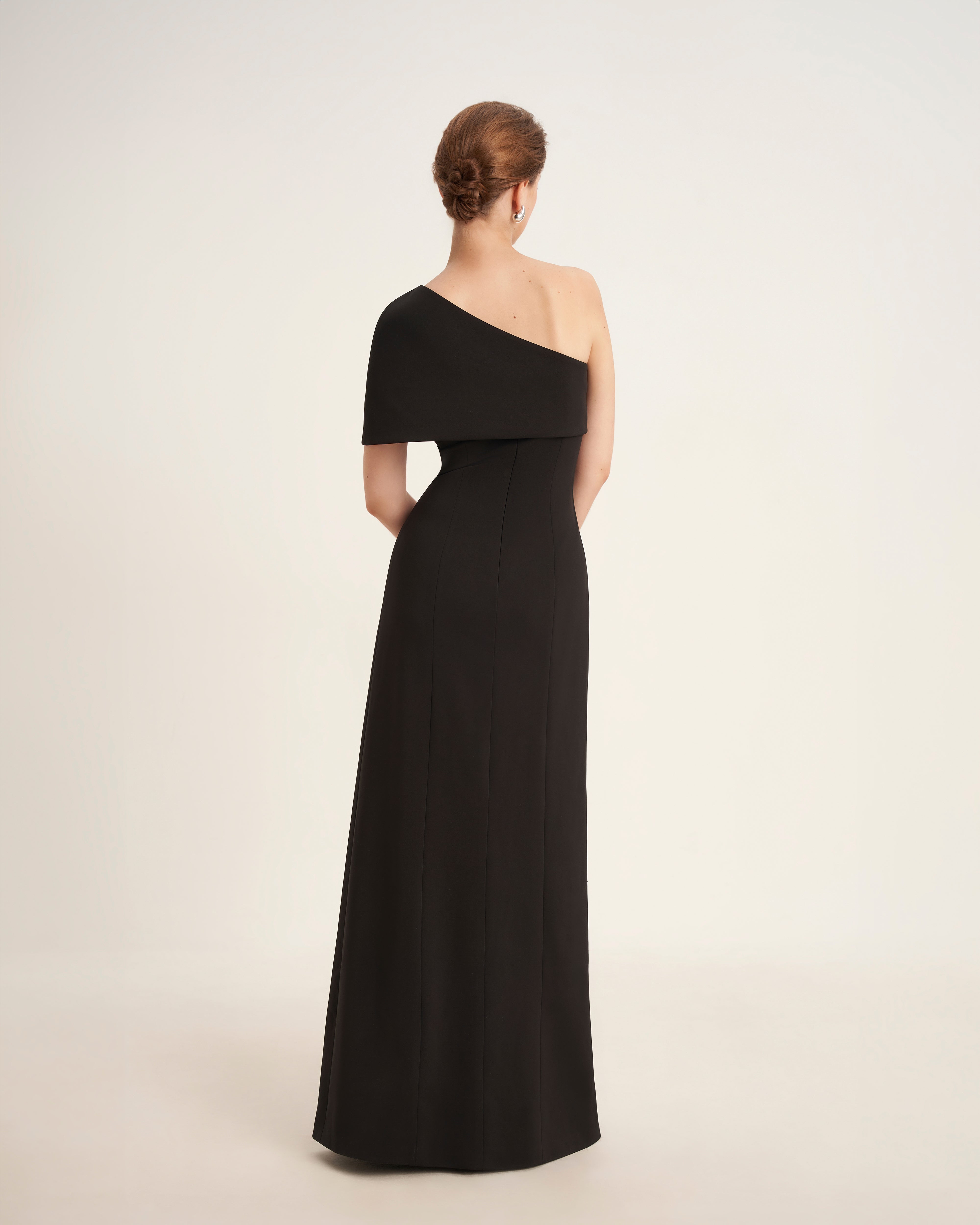 Mirer - Pipevine A-Line Ponte Knit Maxi Dress