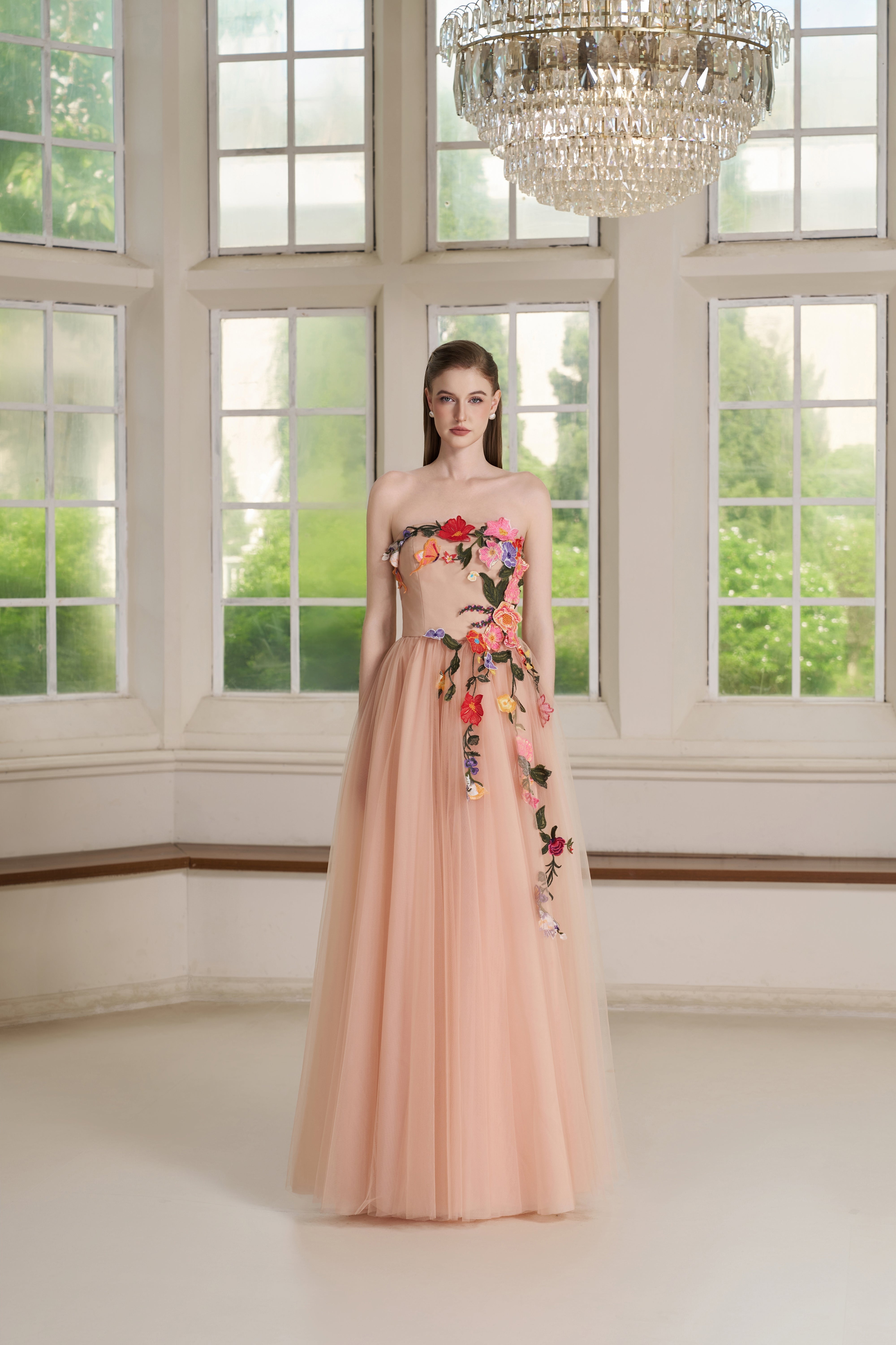 Maelle Dress – Peach Blush Maxi Dress