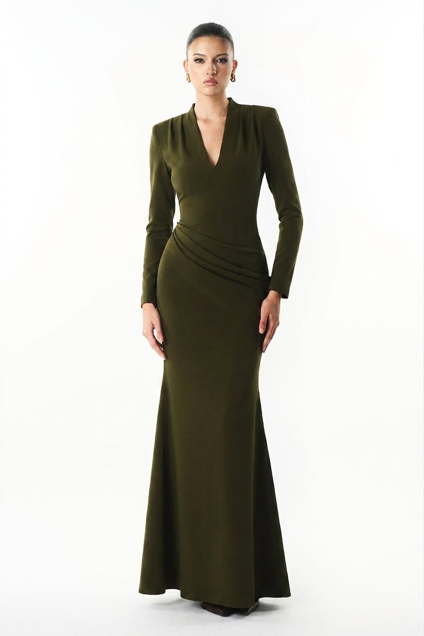 Mirer - Aveline Long Sleeve Dress-0
