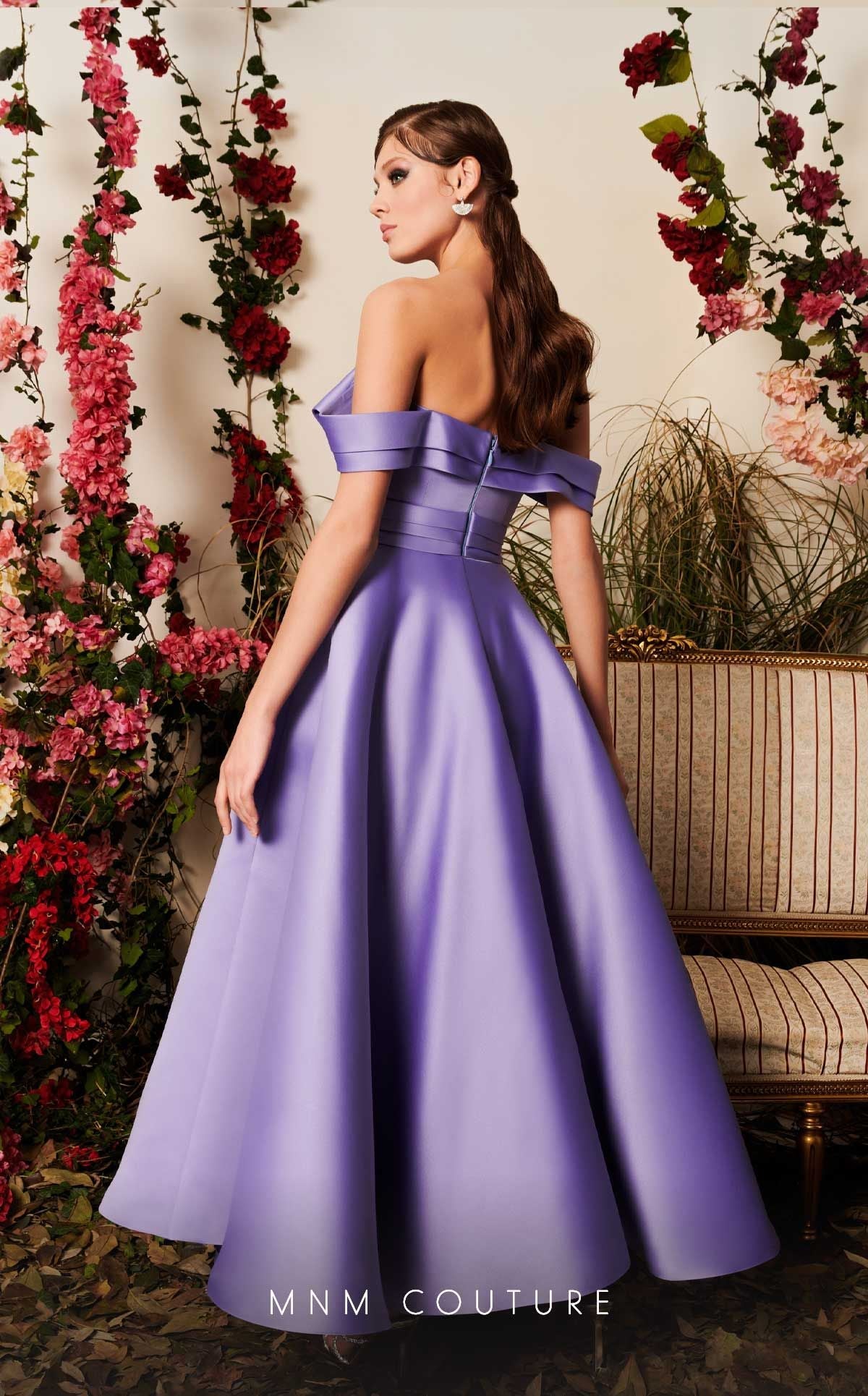 Nour Fathallah N0511 - Sophisticated Mikado A-Line Midi Dress with Ruched Details