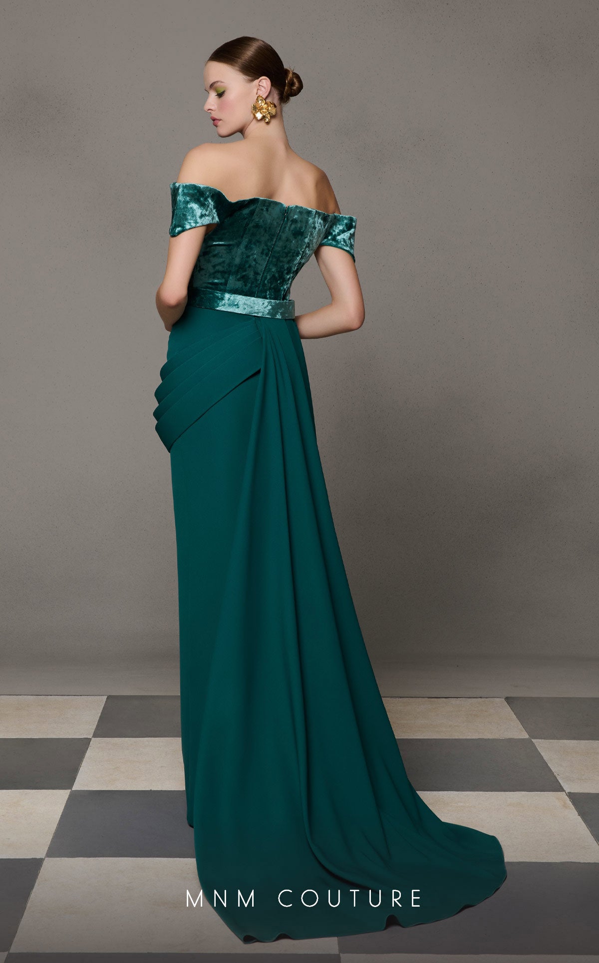 Nour Fathallah N0628A - Celestial Garden Embroidered Jumpsuit