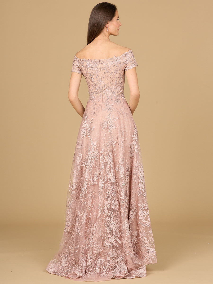 Off Shoulder A-Line Gown 29122