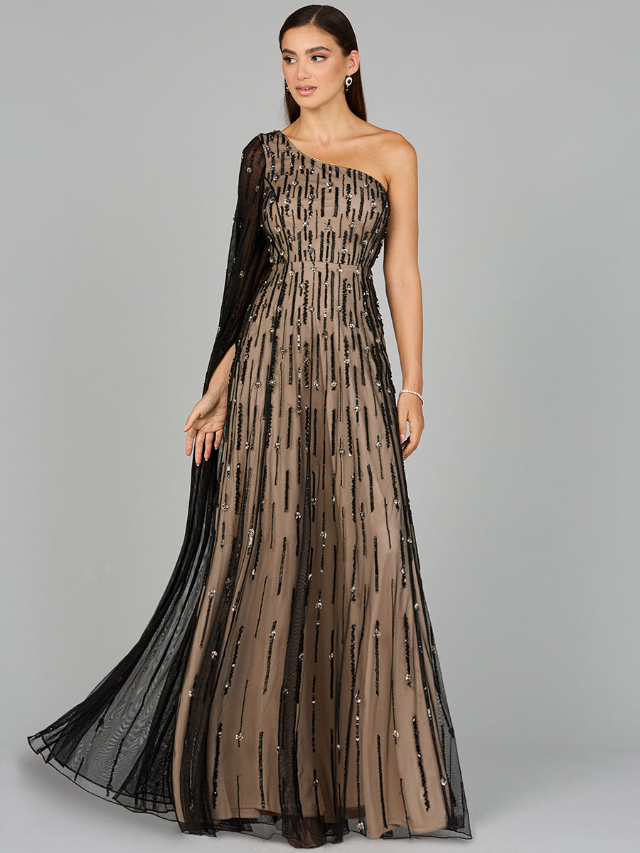 One Shoulder Ball Gown 29083