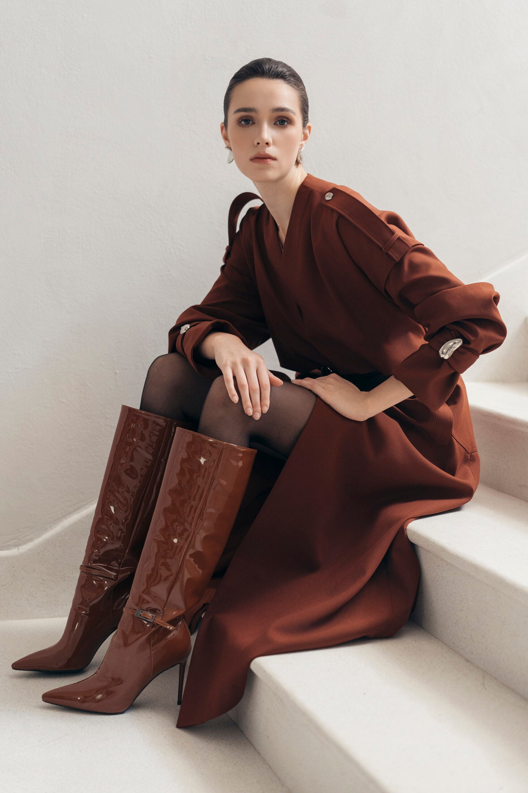 Orange Charm Trench