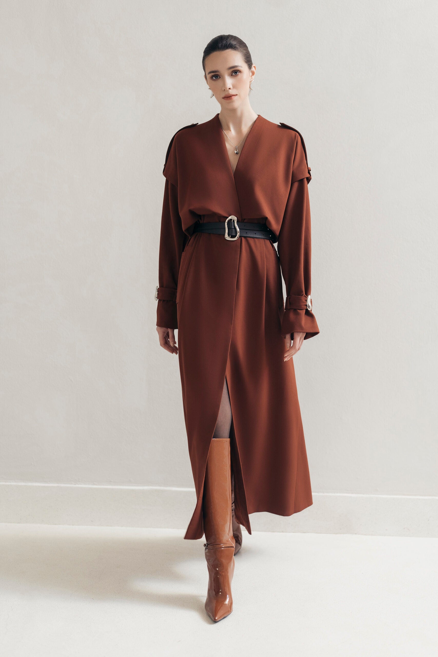 Orange Charm Trench
